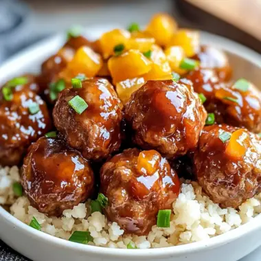 Savory Crockpot Hawaiian Meatballs for Effortless Entertaining 9 Crockpot Hawaiian Meatballs