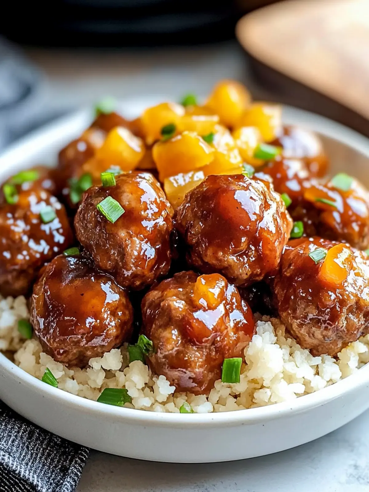 Savory Crockpot Hawaiian Meatballs for Effortless Entertaining 5 Crockpot Hawaiian Meatballs