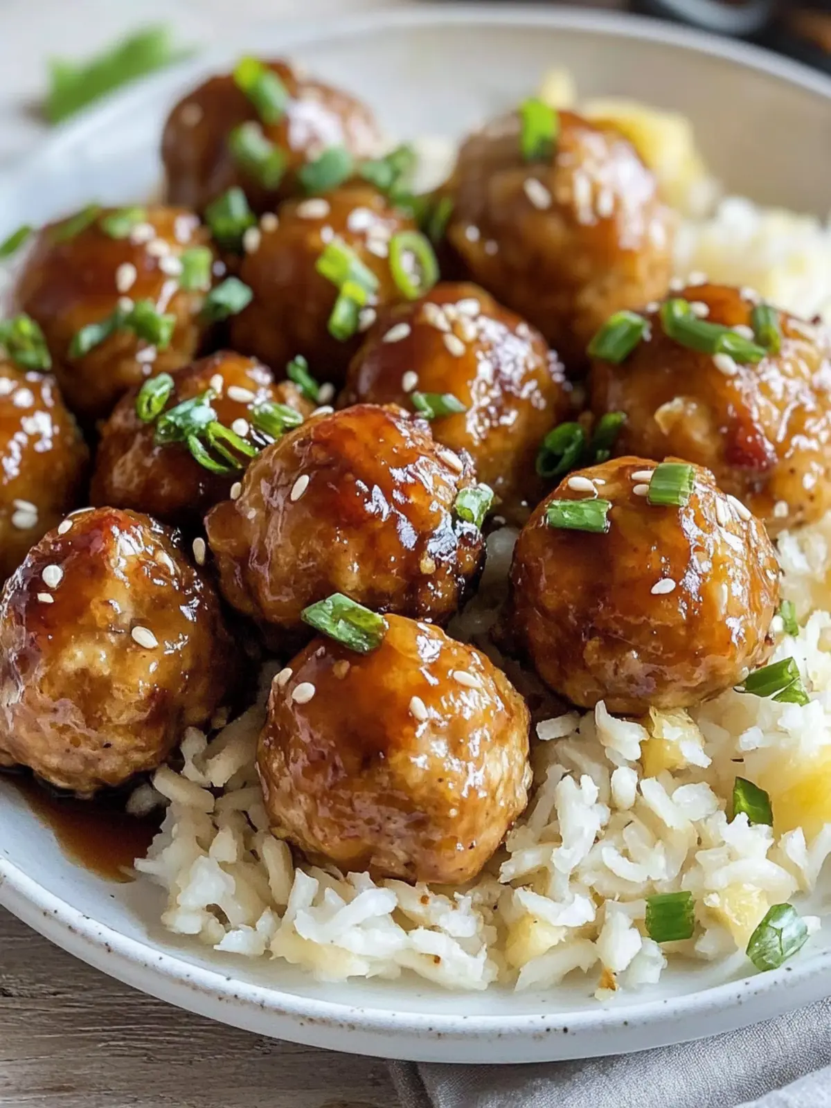 Zesty Pineapple Teriyaki Chicken Meatballs You’ll Crave 4 Pineapple Teriyaki Chicken Meatballs
