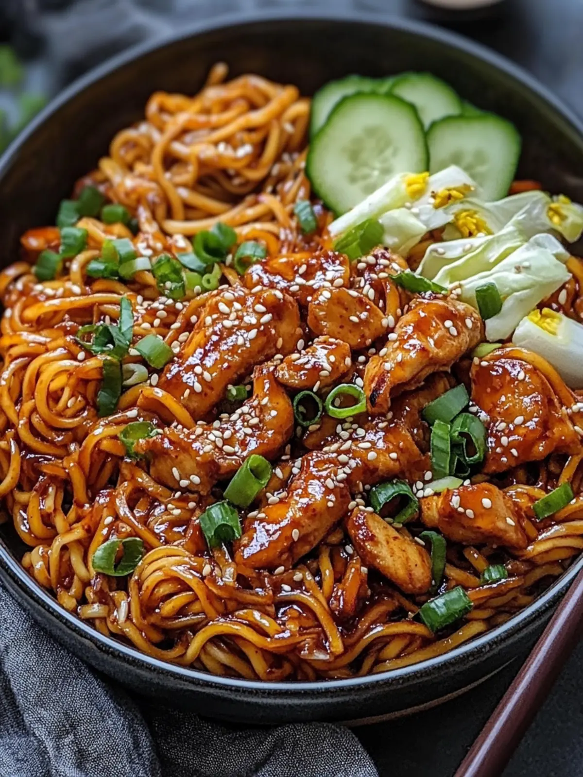 Savor the Heat: Korean Spicy Chicken Noodles Recipe 2 Korean Spicy Chicken Noodles