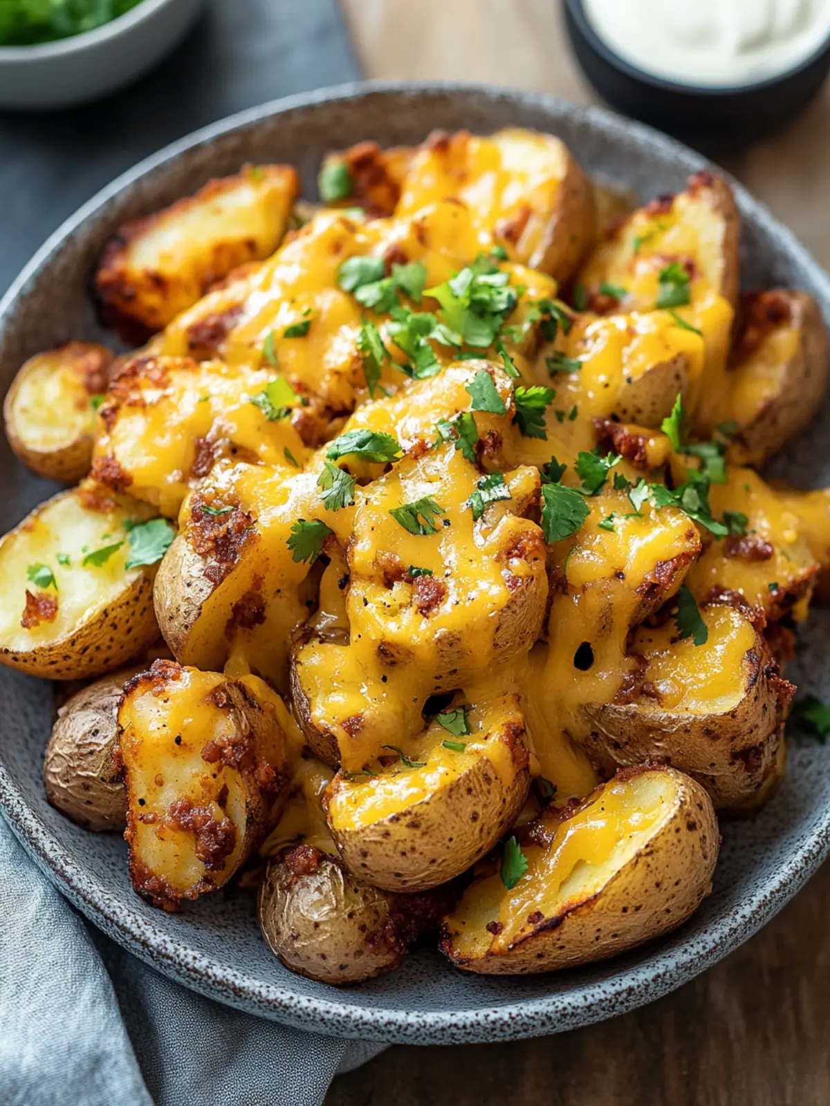 Mouthwatering Cheesy Taco Potatoes for Ultimate Comfort Food 2 Cheesy Taco Potatoes