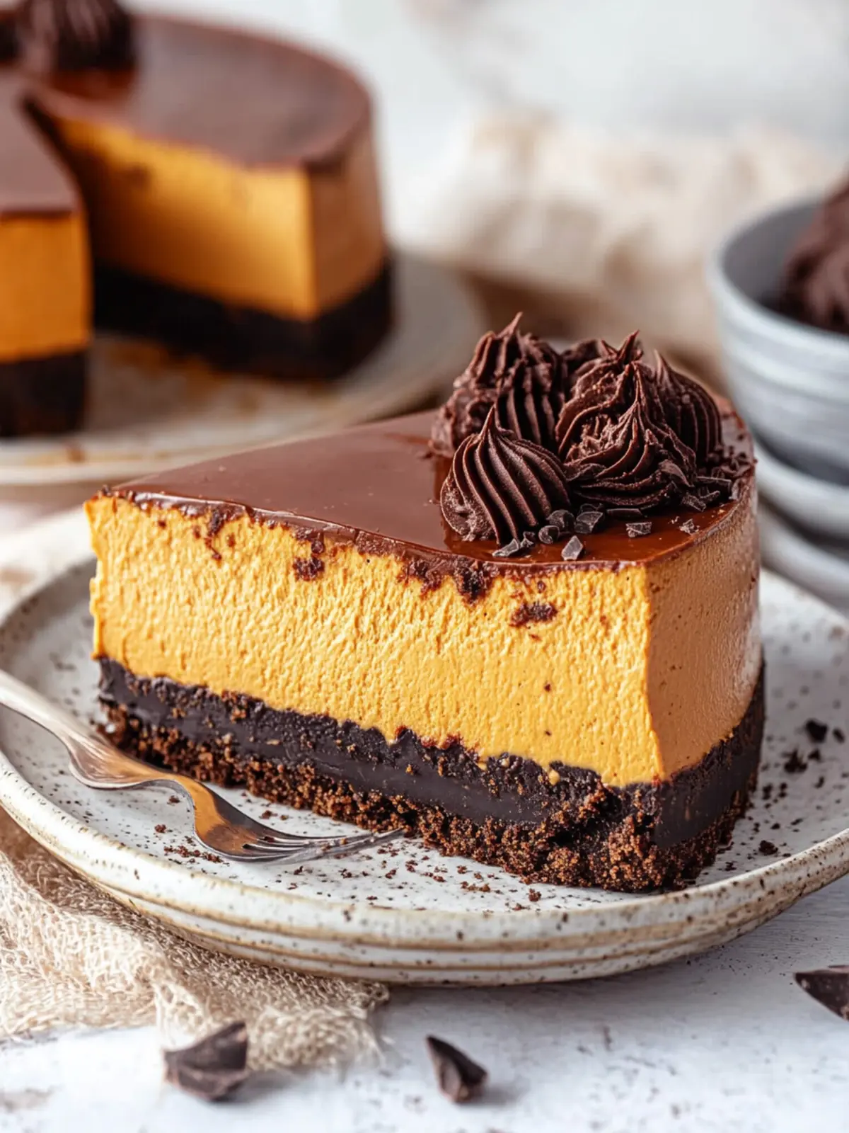 Decadent Pumpkin Chocolate Cheesecake to Delight Your Guests 4 Pumpkin Chocolate Cheesecake