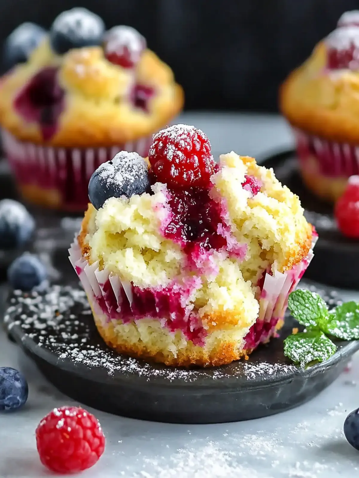 Delightful Berry Cream Cheese Muffins for Sweet Mornings 3 Berry Cream Cheese Muffins