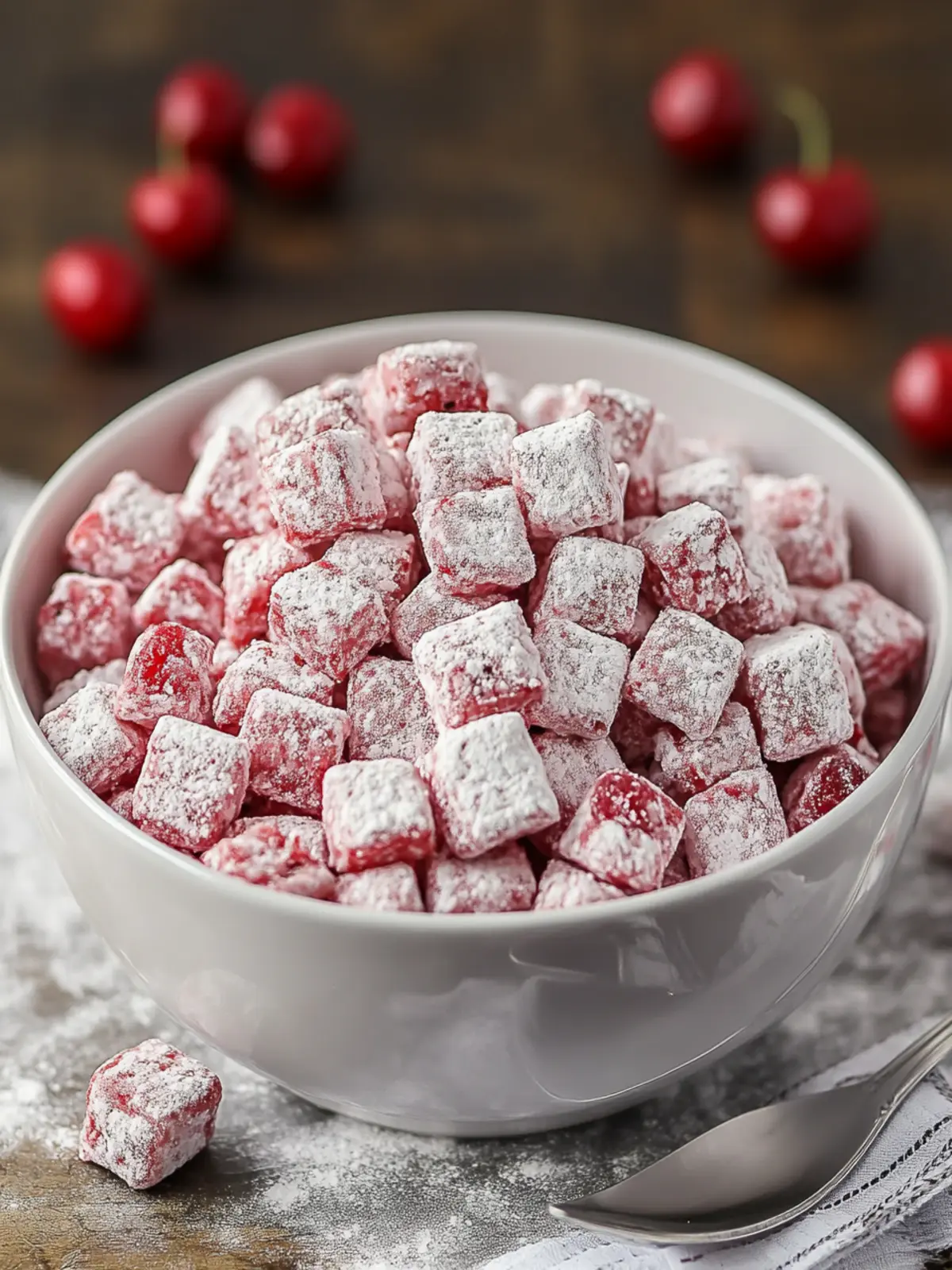 Cherry Cheesecake Puppy Chow: Irresistibly Sweet Delight 3 Cherry Cheesecake Puppy Chow