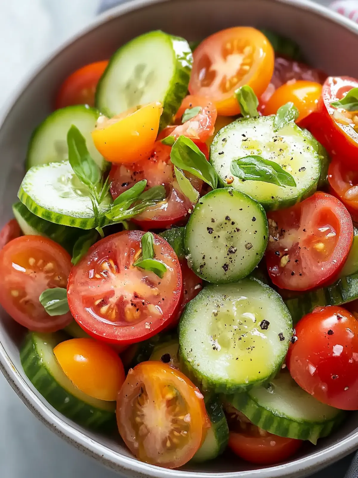 Refresh Your Meal with Zesty Cucumber Tomato Salad Delight 2 Cucumber Tomato Salad