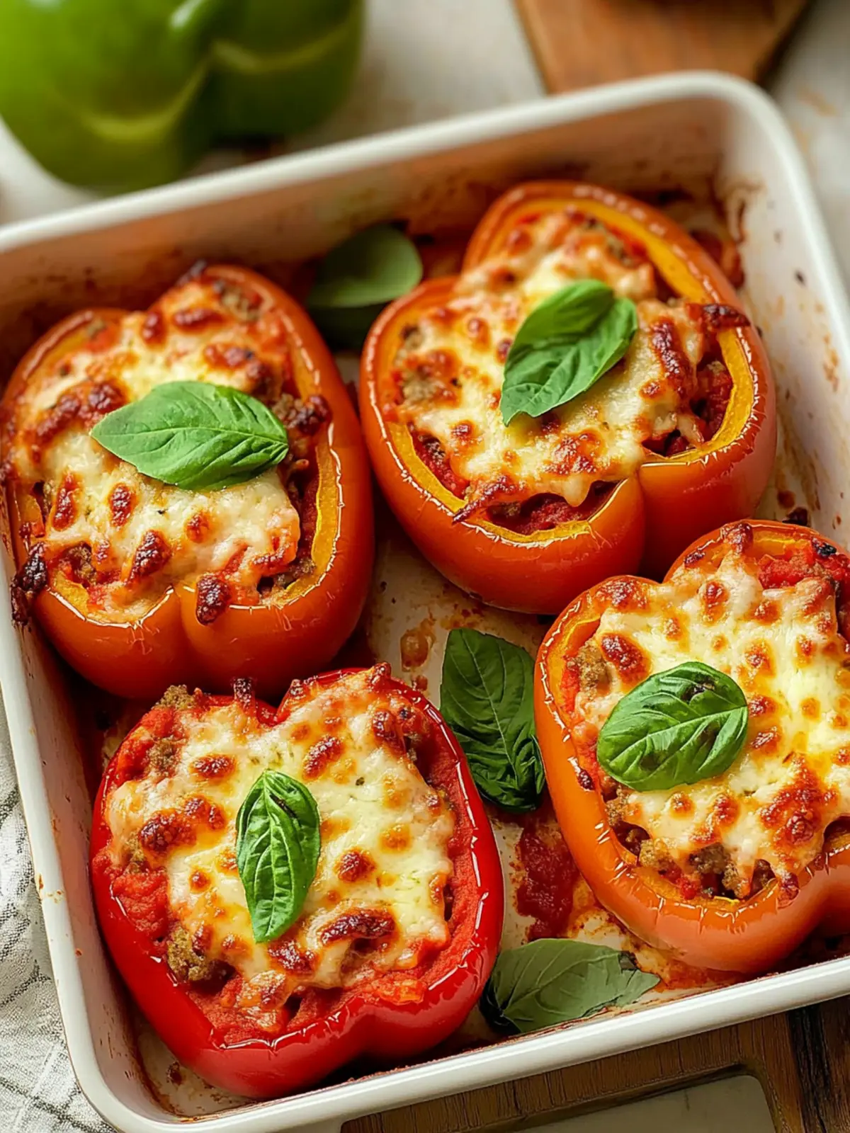 Irresistible Pizza Stuffed Bell Peppers for Dinner Delight 2 Pizza Stuffed Bell Peppers
