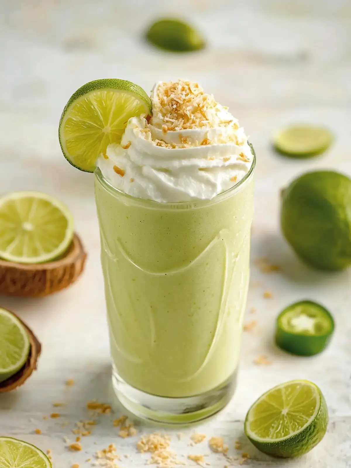 Creamy Coconut Key Lime Pie Smoothie for Tropical Vibes 4 Coconut Key Lime Pie Smoothie