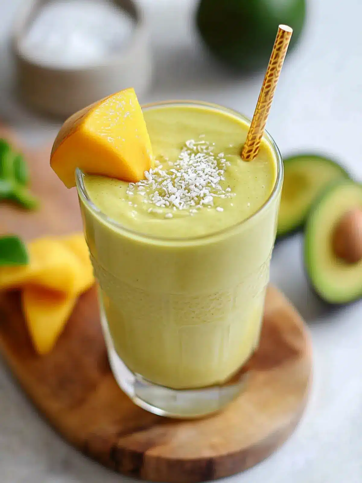 Revitalize Your Day with a Creamy Avocado Mango Smoothie 2 Creamy Avocado Mango Smoothie