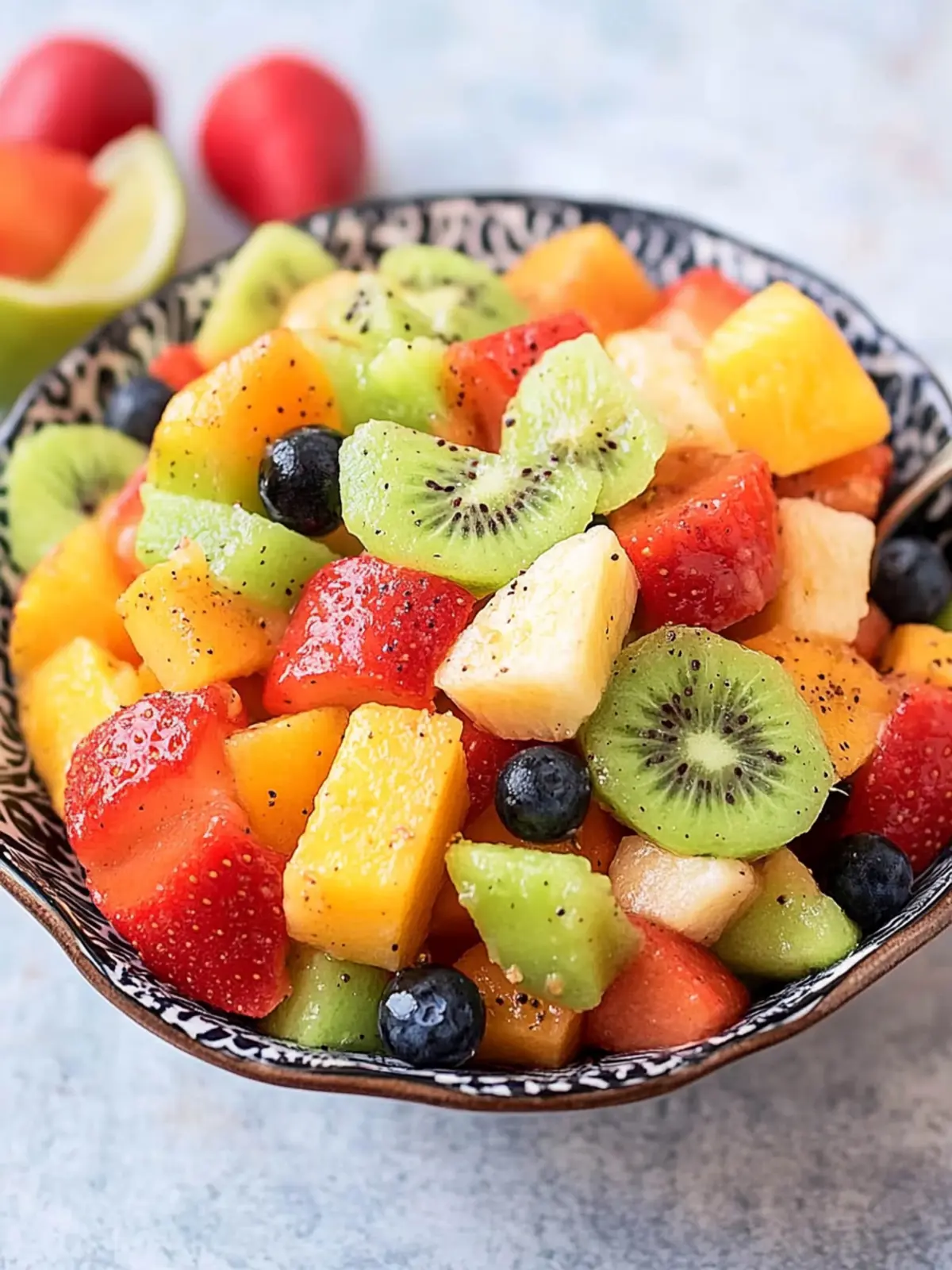 Deliciously Refreshing Mexican Fruit Salad with Tajin Twist 2 Mexican Fruit Salad