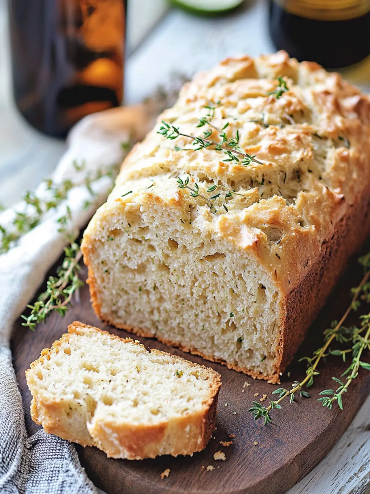 Mouthwatering Herbed Beer Bread: Easy Homemade Delight 2 Herbed Beer Bread