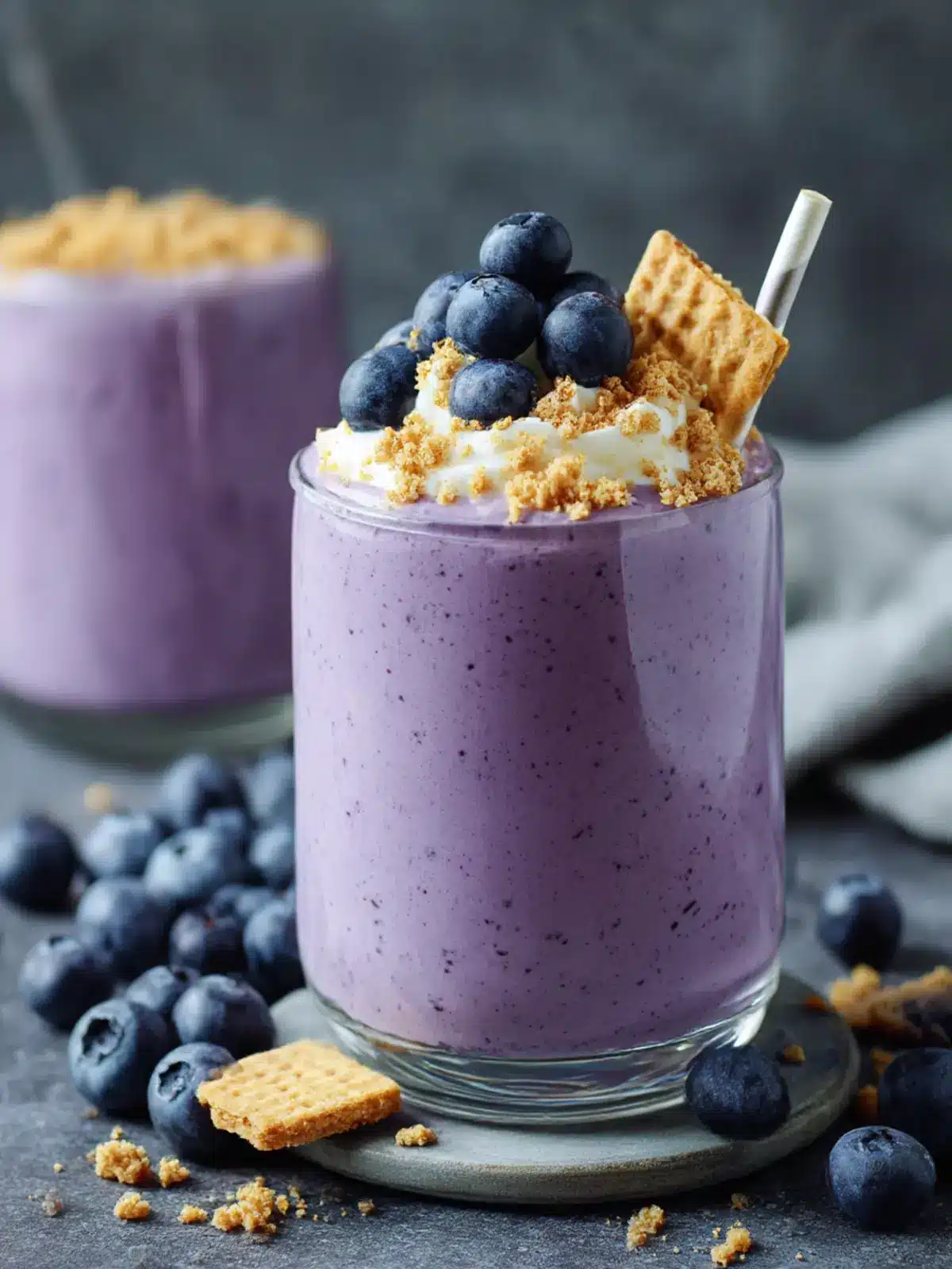 Decadent Blueberry Cheesecake Protein Shake to Fuel Your Day 2 Blueberry Cheesecake Protein Shake
