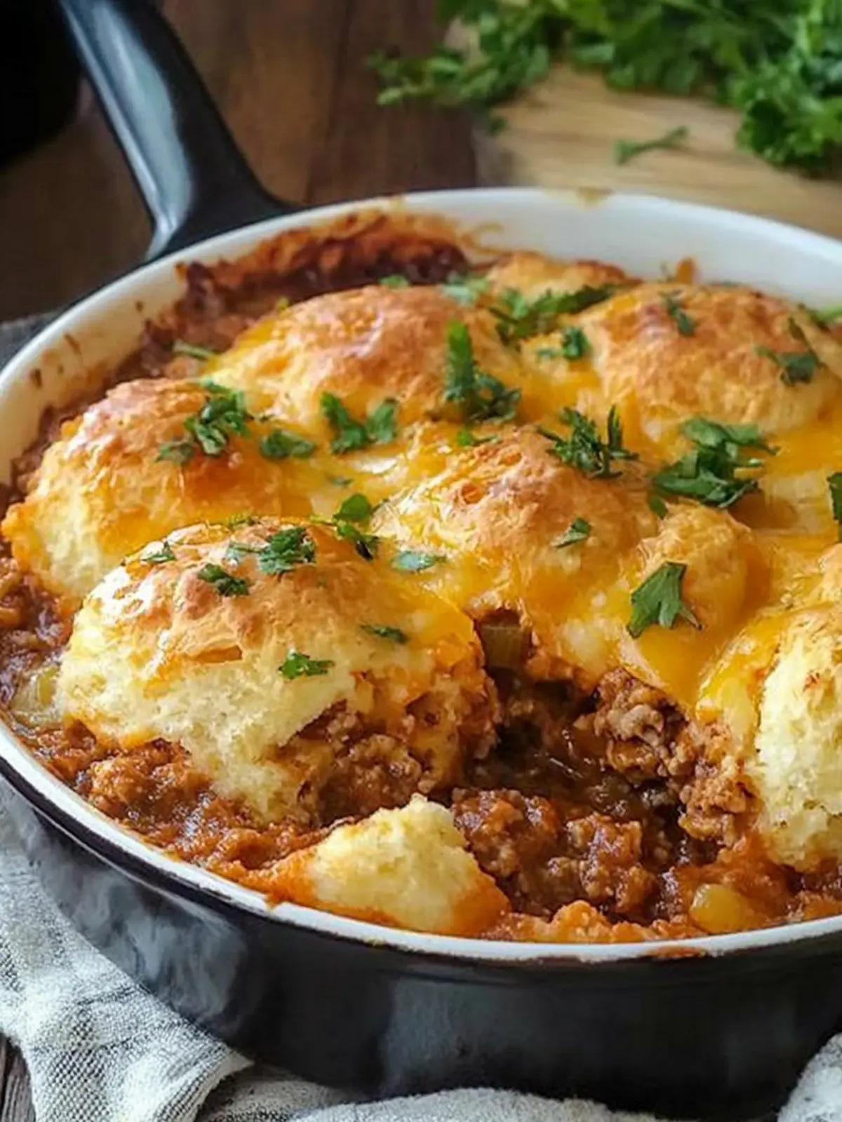 Ultimate Sloppy Joe Cheddar Bay Biscuit Casserole Delight 3 Sloppy Joe Cheddar Bay Biscuit Casserole
