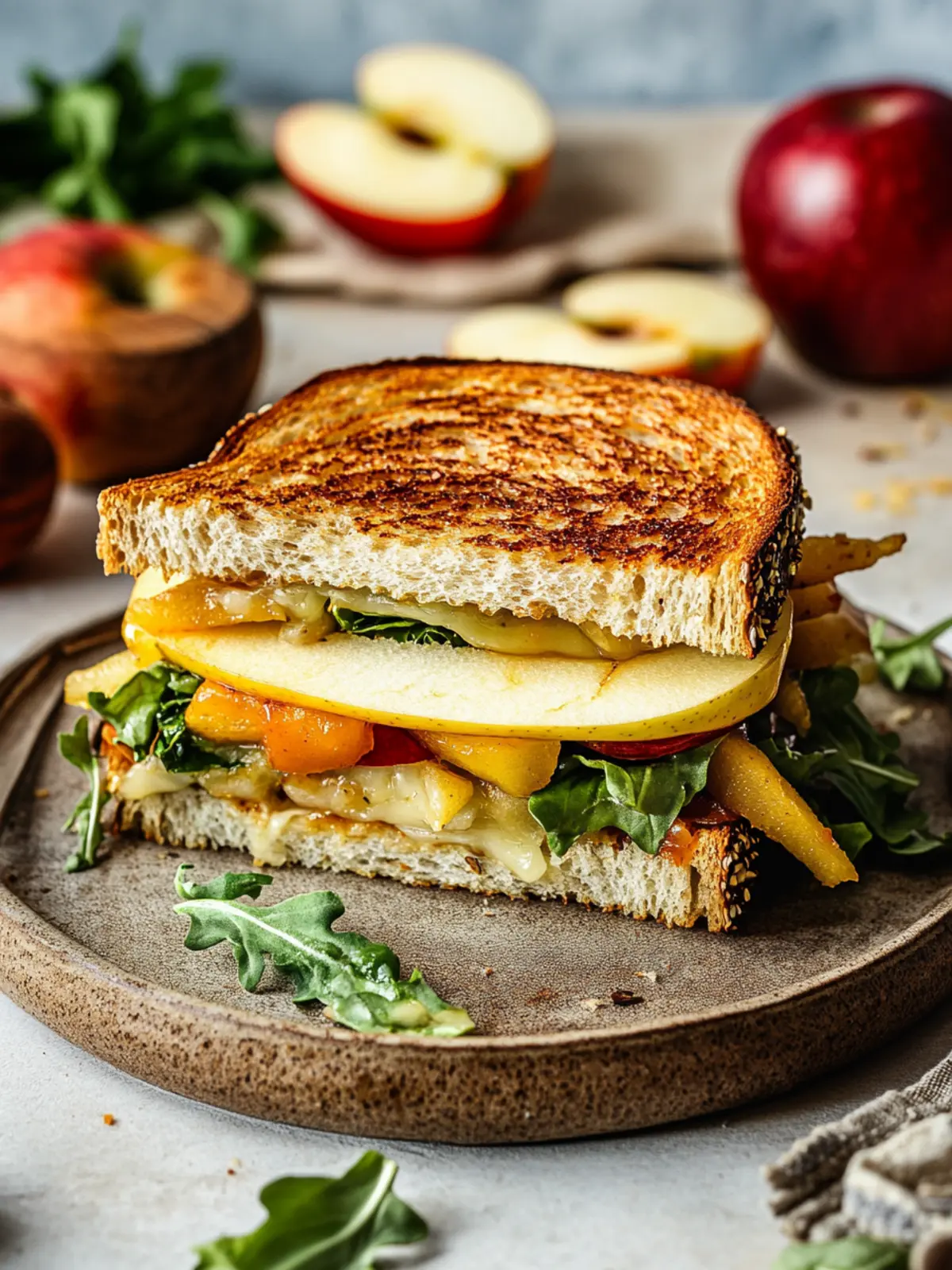 Irresistible Spicy Cheddar & Apple Fall Veggie Sandwich Recipe 3 Spicy Cheddar & Apple Fall Veggie Sandwich