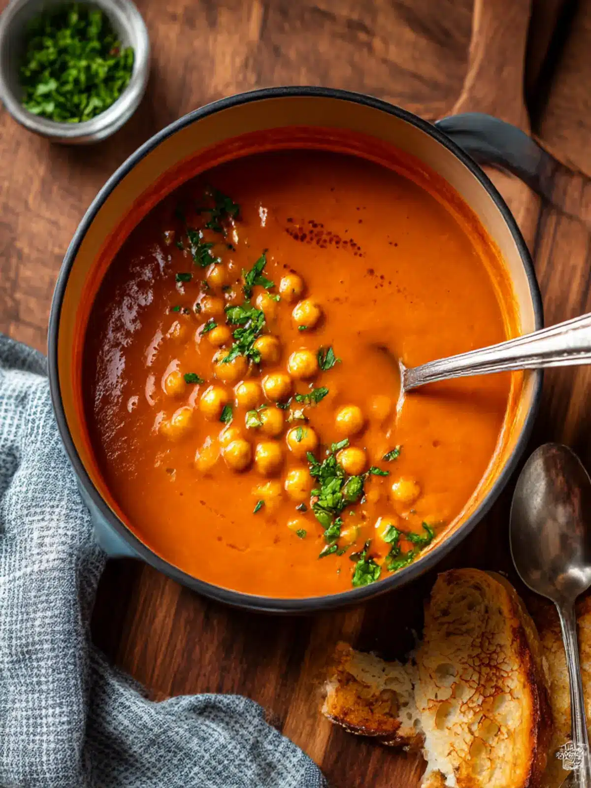 Comforting Chickpea and Tomato Soup for Cozy Nights 5 Chickpea and Tomato Soup