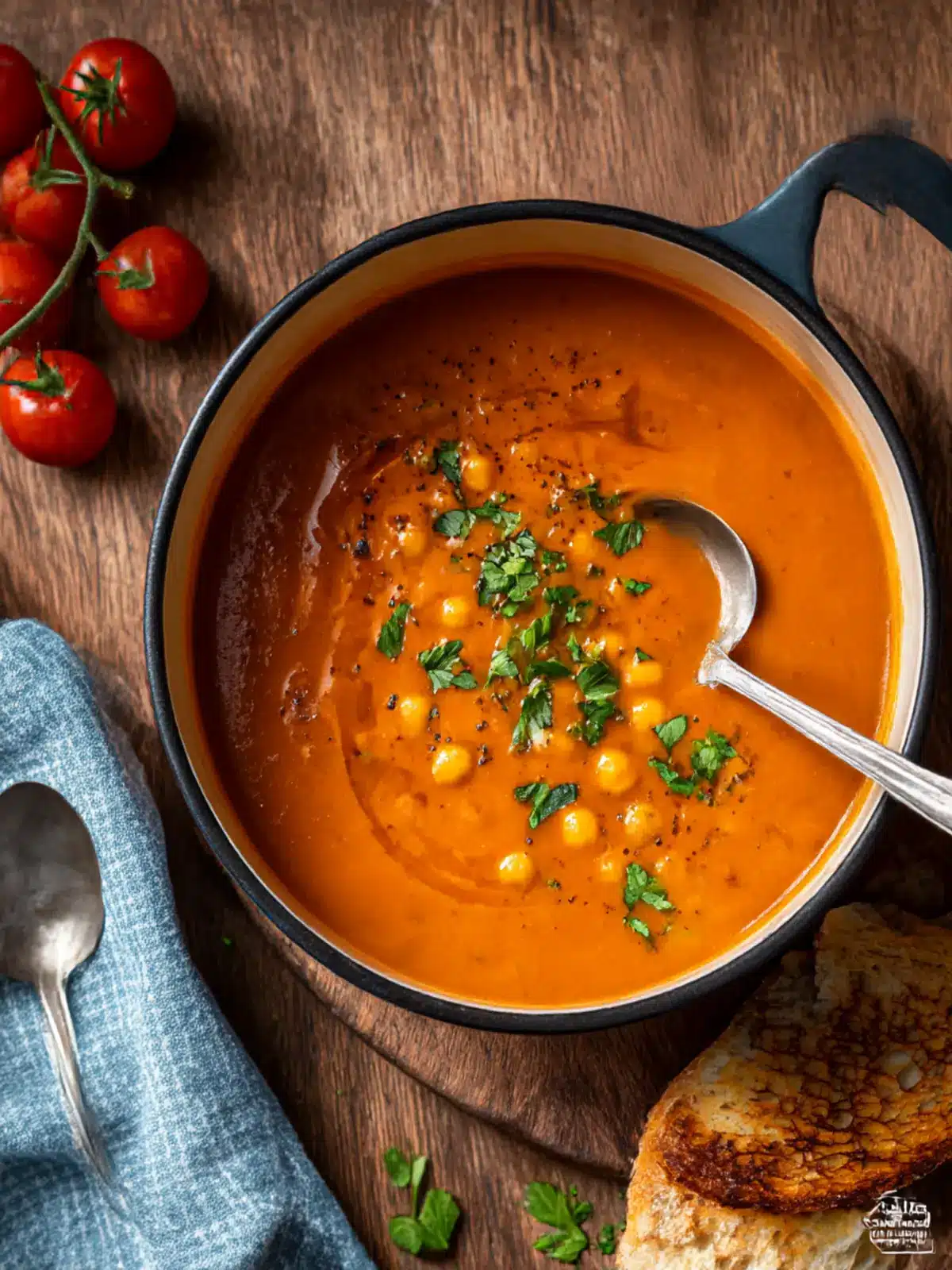 Comforting Chickpea and Tomato Soup for Cozy Nights 4 Chickpea and Tomato Soup