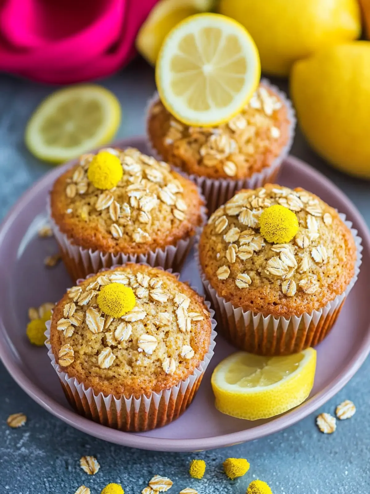 Zesty Lemon Oatmeal Muffins That Brighten Your Morning 4 Lemon Oatmeal Muffins