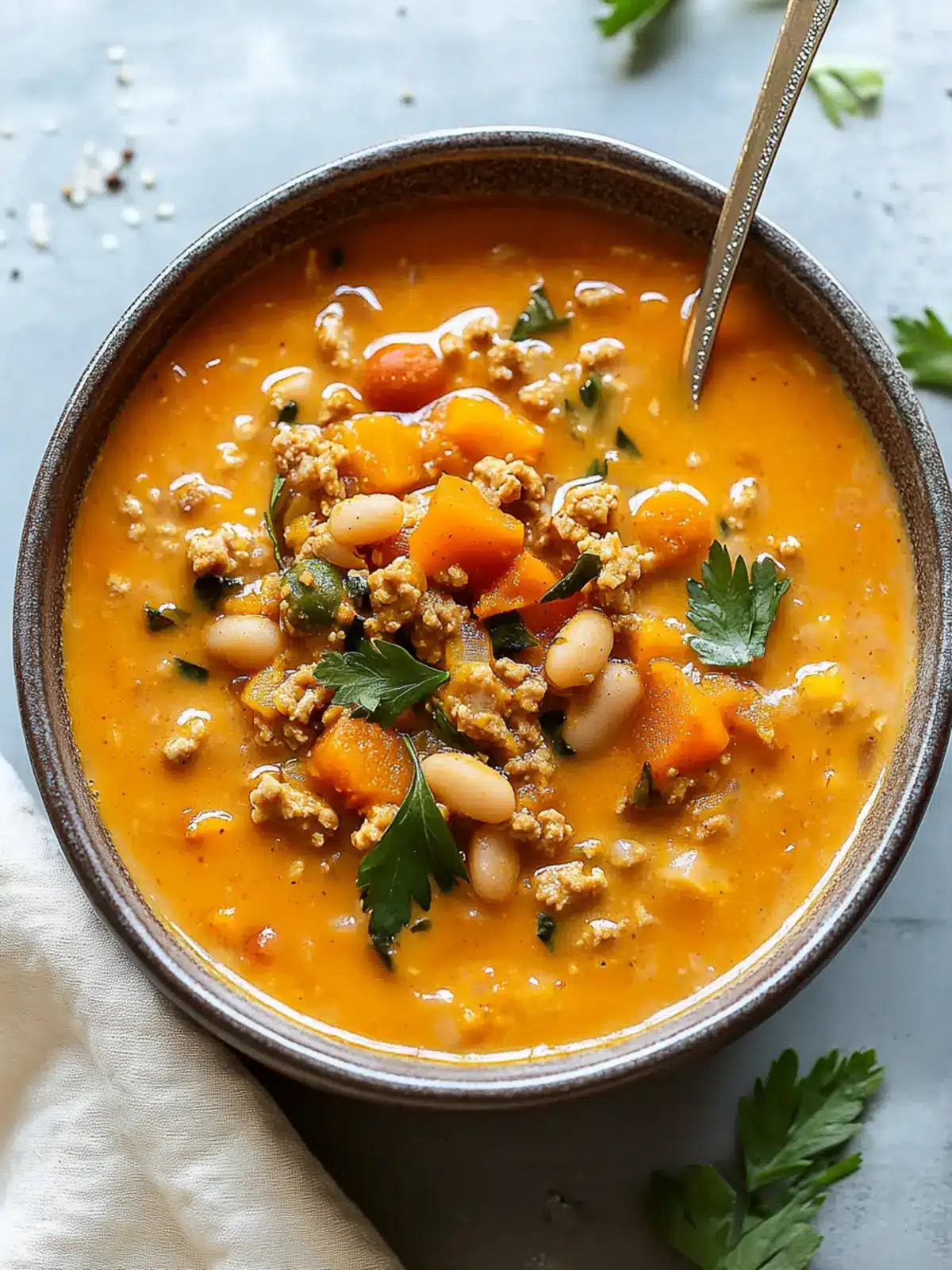 Deliciously Creamy Turkey Pumpkin Chili for Cozy Nights 2 Creamy Turkey Pumpkin Chili