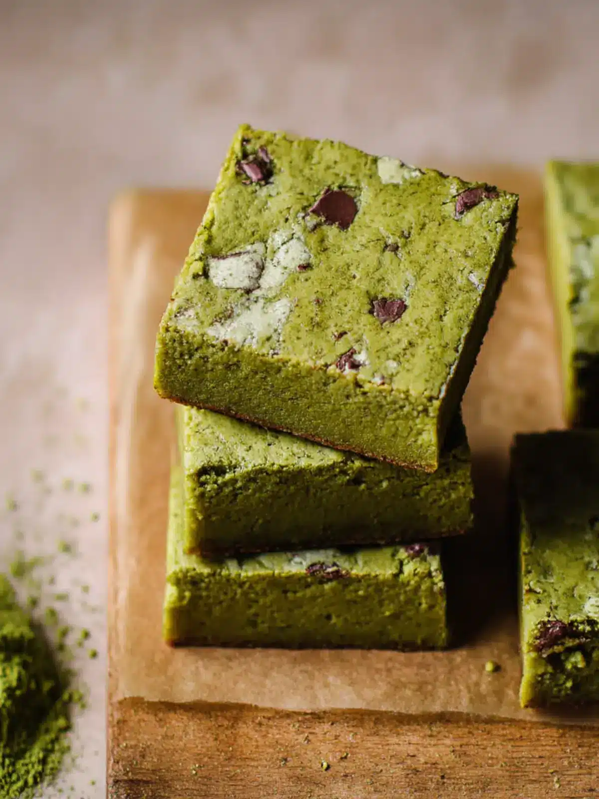 Irresistibly Fudgy Matcha Blondies for Your Sweet Tooth 4 Fudgy Matcha Blondies