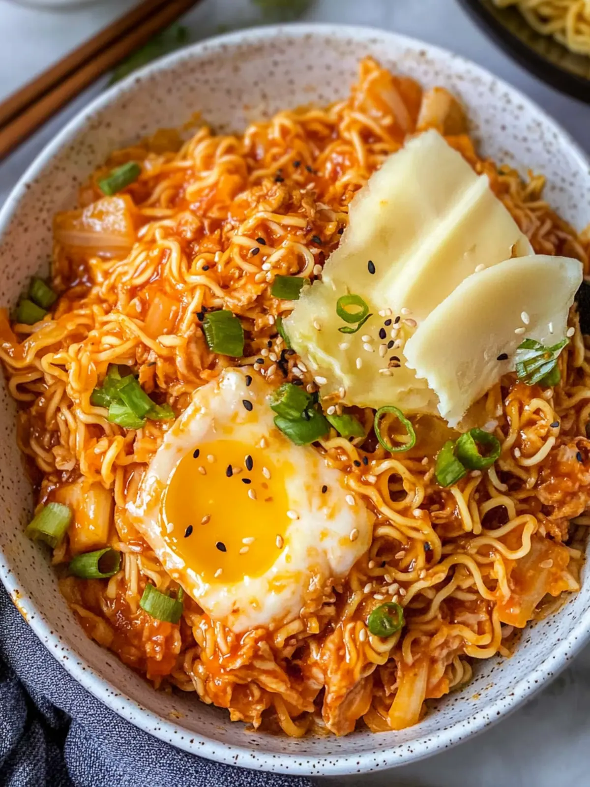 Kimchi Cheese Ramen Stir-Fry: A Flavor Explosion Awaits! 2 Kimchi Cheese Ramen Stir-Fry