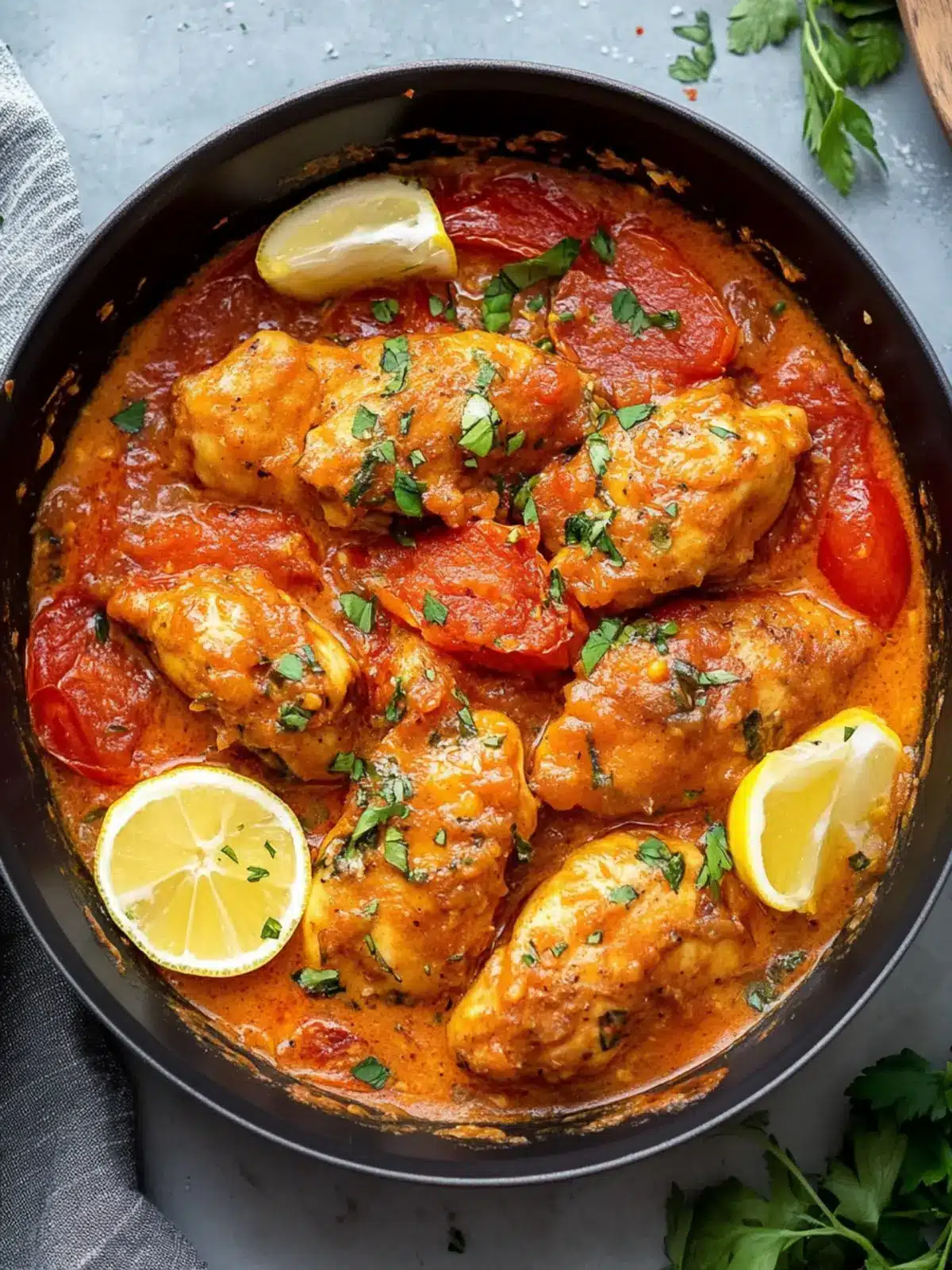 Irresistible Tomato Chicken in Creamy Garlic Sauce 5 Tomato Chicken