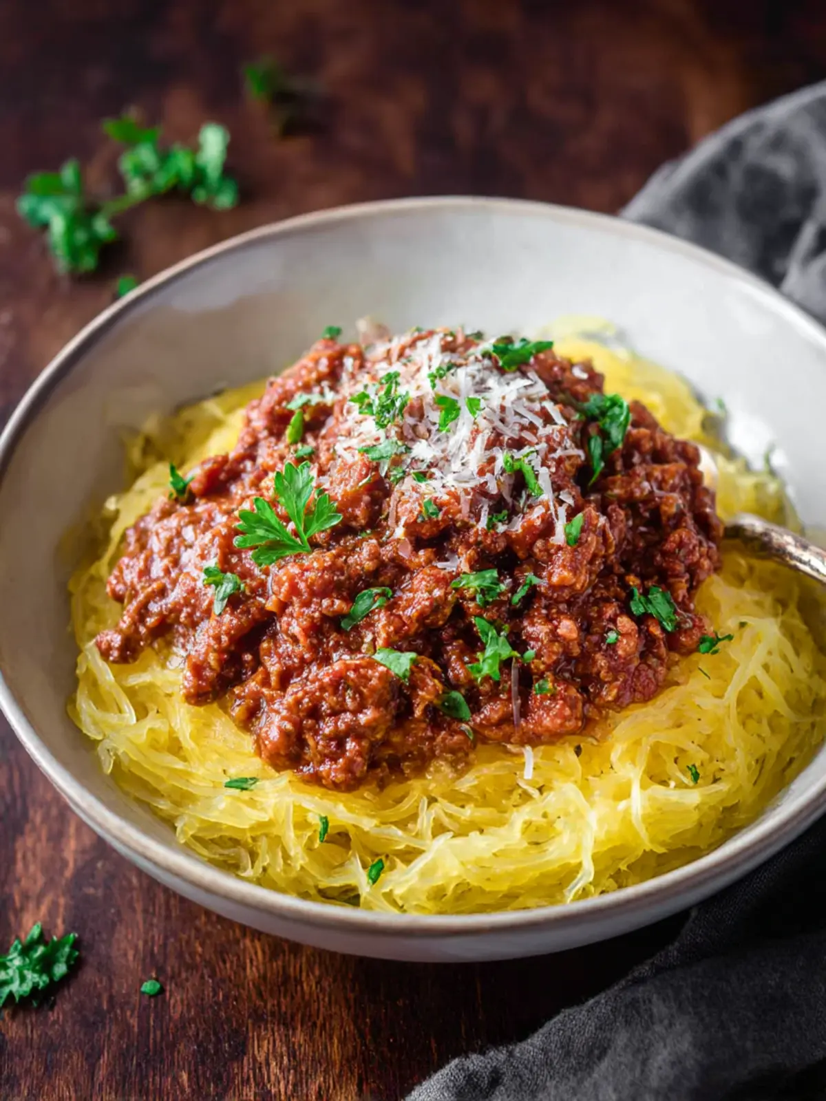 Savor This Spaghetti Squash Bolognese for a Healthy Twist 3 Spaghetti Squash Bolognese