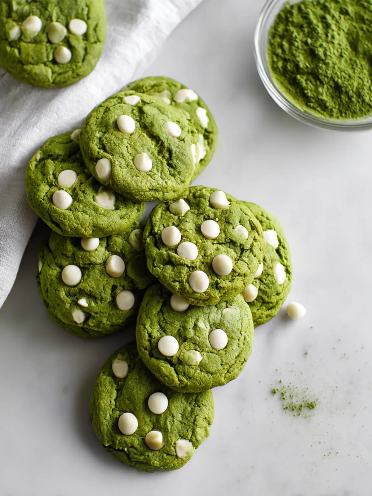 Delicious Matcha Cookies With White Chocolate You Can't Resist 2 Matcha Cookies With White Chocolate