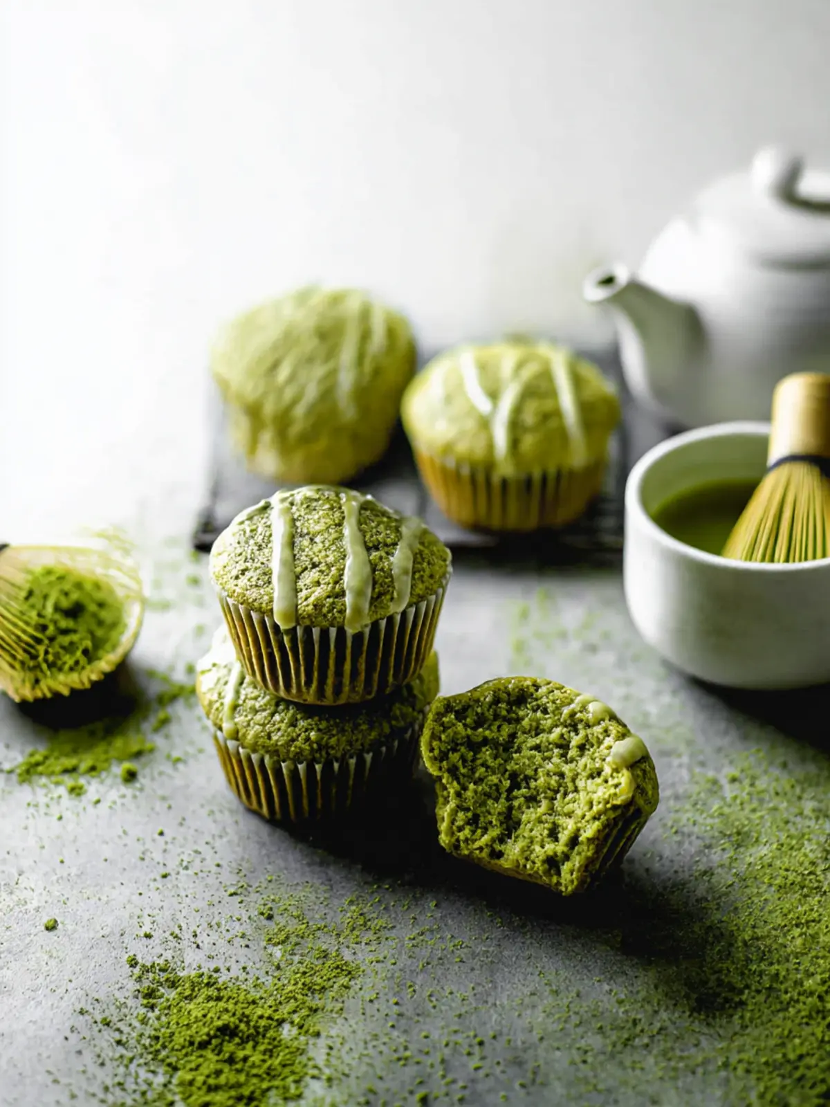 Delicious One Bowl Matcha Muffins for a Quick Breakfast Treat 4 One Bowl Matcha Muffins
