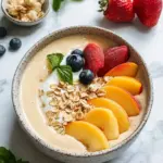 Delight in a Peaches and Cream Smoothie Bowl Bliss 12 Peaches and Cream Smoothie Bowl
