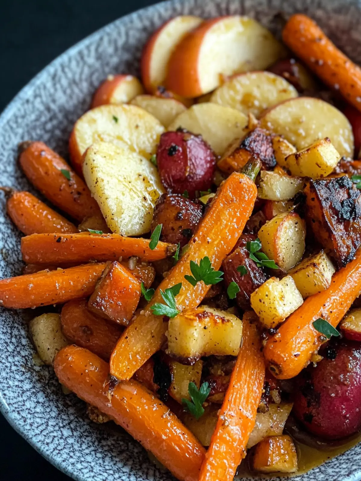 Maple Dijon Roasted Carrots and Apples for Cozy Comfort 4 Maple Dijon Roasted Carrots and Apples