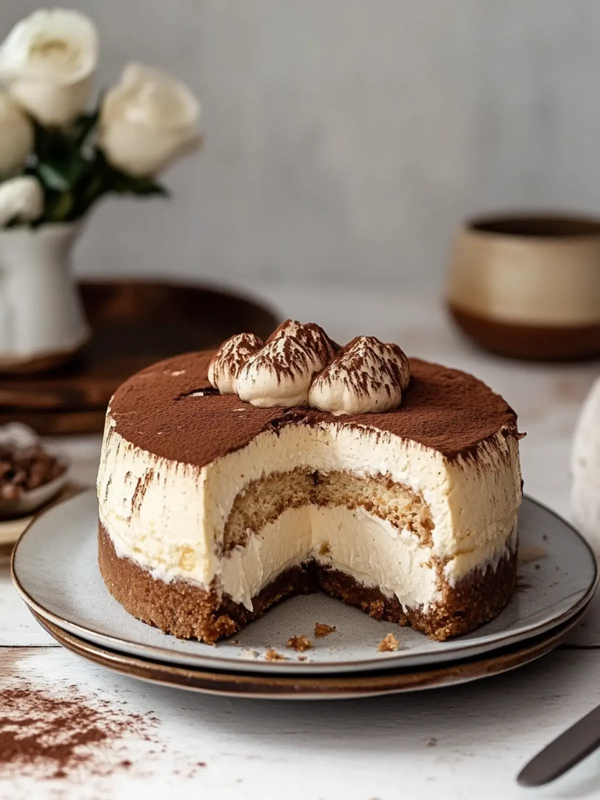 Decadent Vegan Tiramisu Cheesecake You’ll Love! 2 Tiramisu Cheesecake