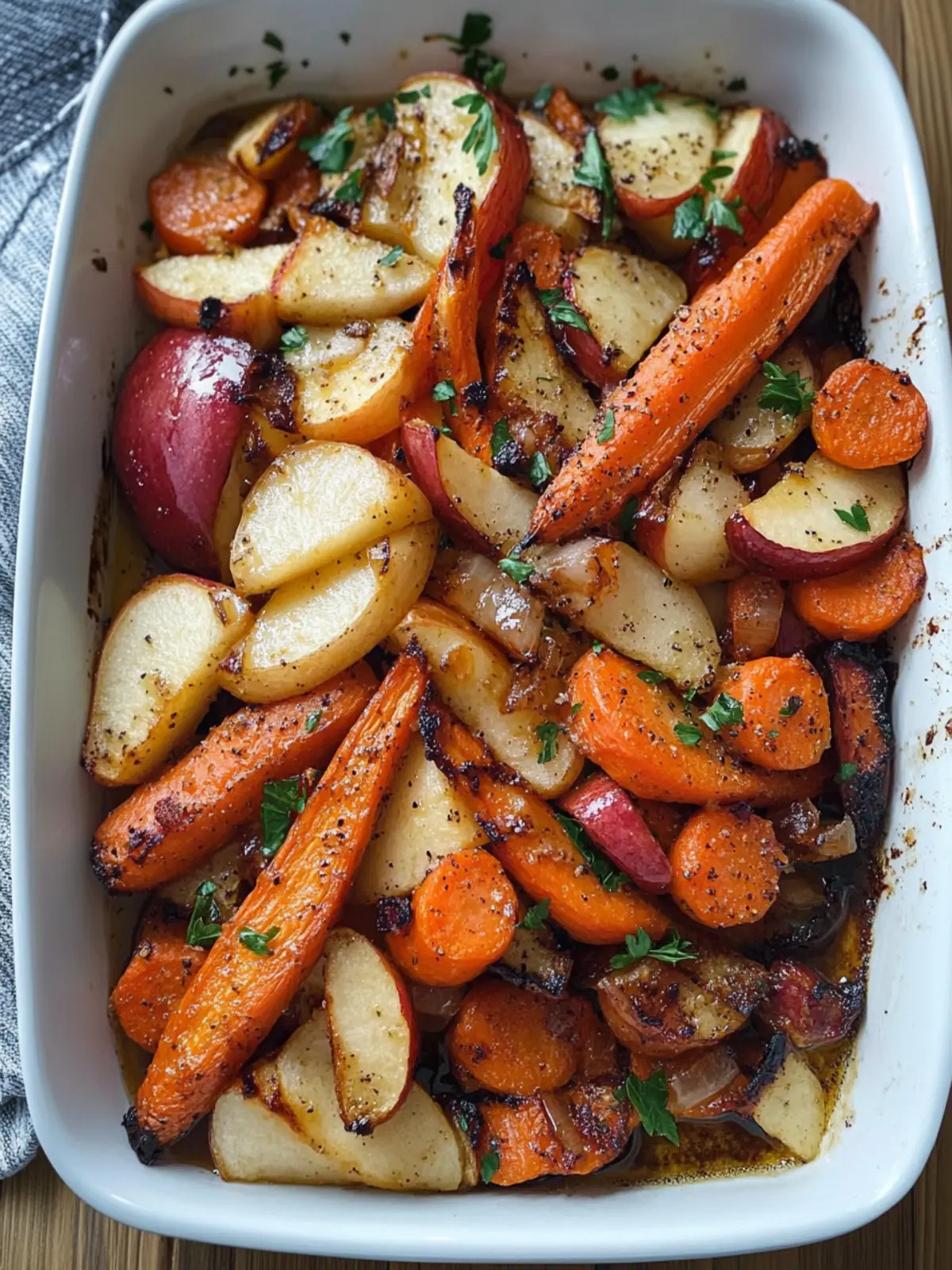 Maple Dijon Roasted Carrots and Apples for Cozy Comfort 3 Maple Dijon Roasted Carrots and Apples