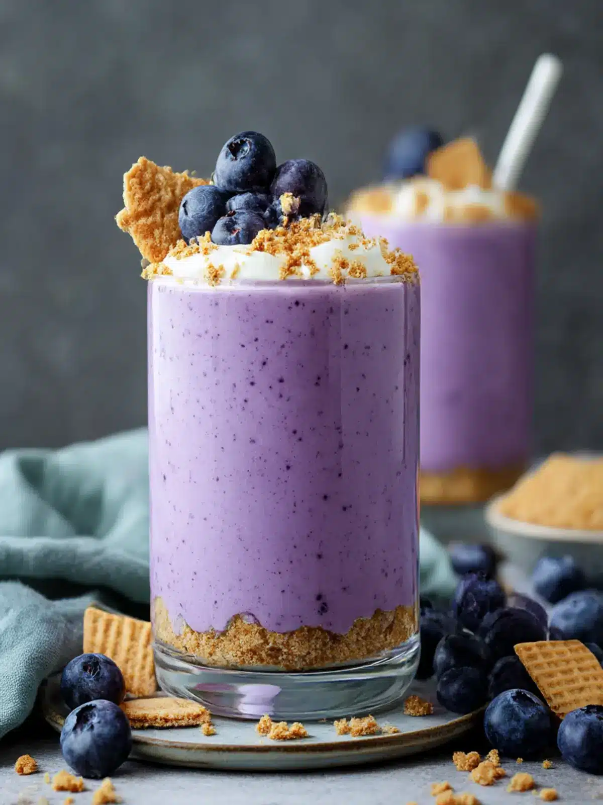 Decadent Blueberry Cheesecake Protein Shake to Fuel Your Day 5 Blueberry Cheesecake Protein Shake
