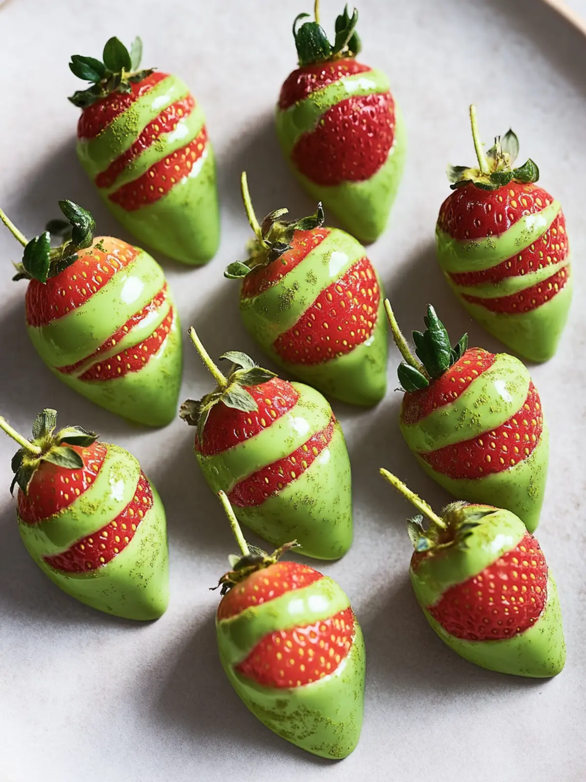 Sweeten Your Day with Matcha-Covered Strawberries Treats 4 Matcha-Covered Strawberries