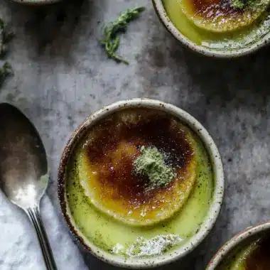 Indulge in Creamy Matcha Creme Brulee for a Unique Treat 9 Matcha Creme Brulee