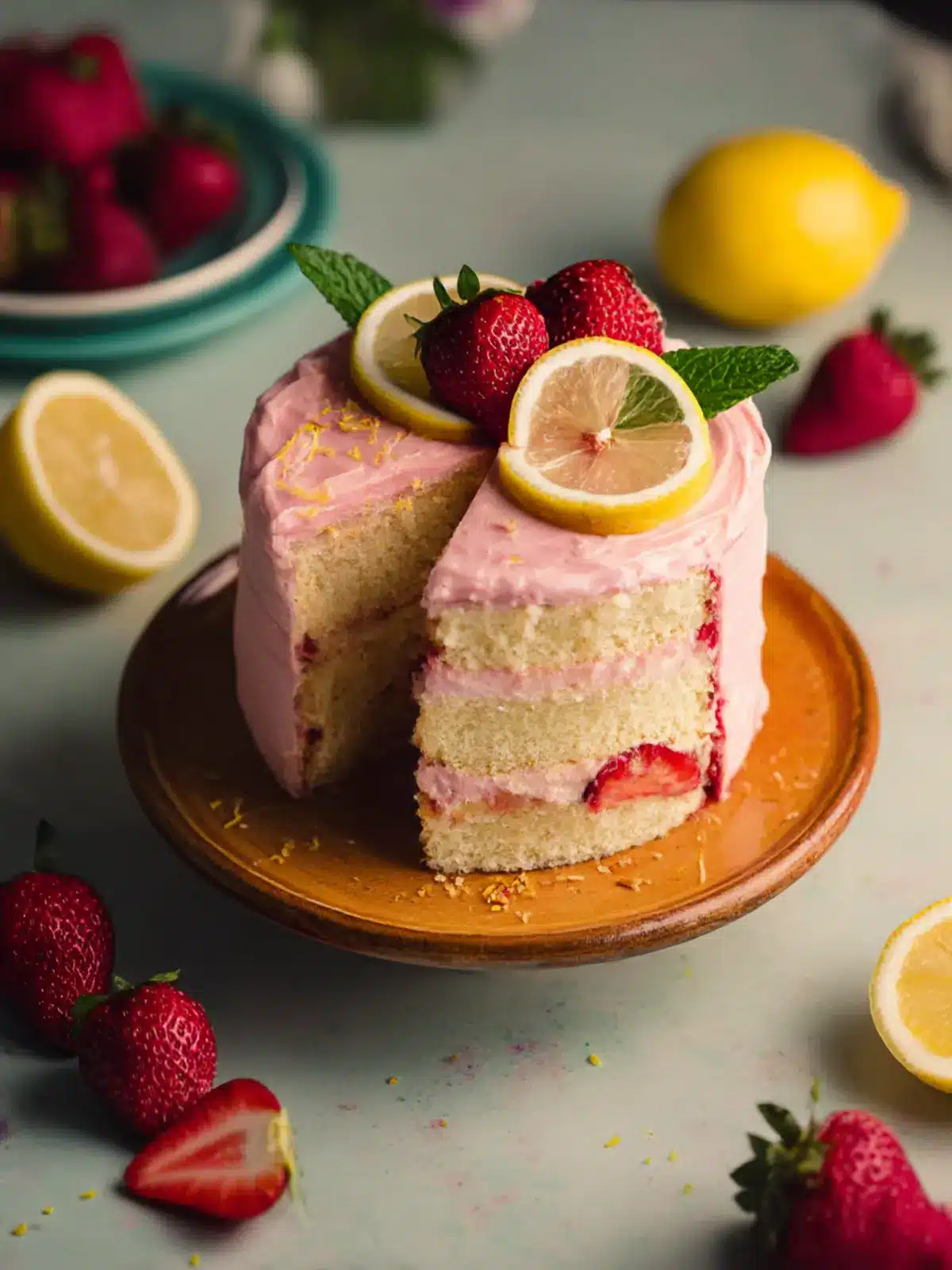 Delicious Strawberry Lemonade Cake for a Refreshing Treat 5 Strawberry Lemonade Cake