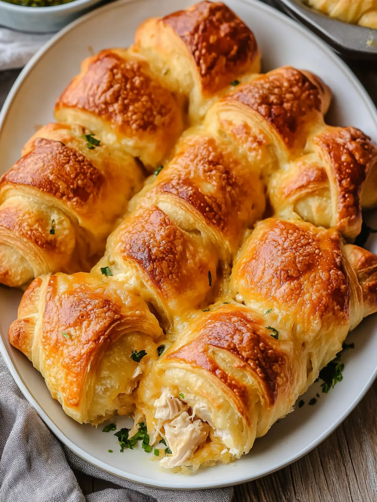 Savor the Comfort of Cheesy Chicken Crescent Rolls Tonight 4 Cheesy Chicken Crescent Rolls