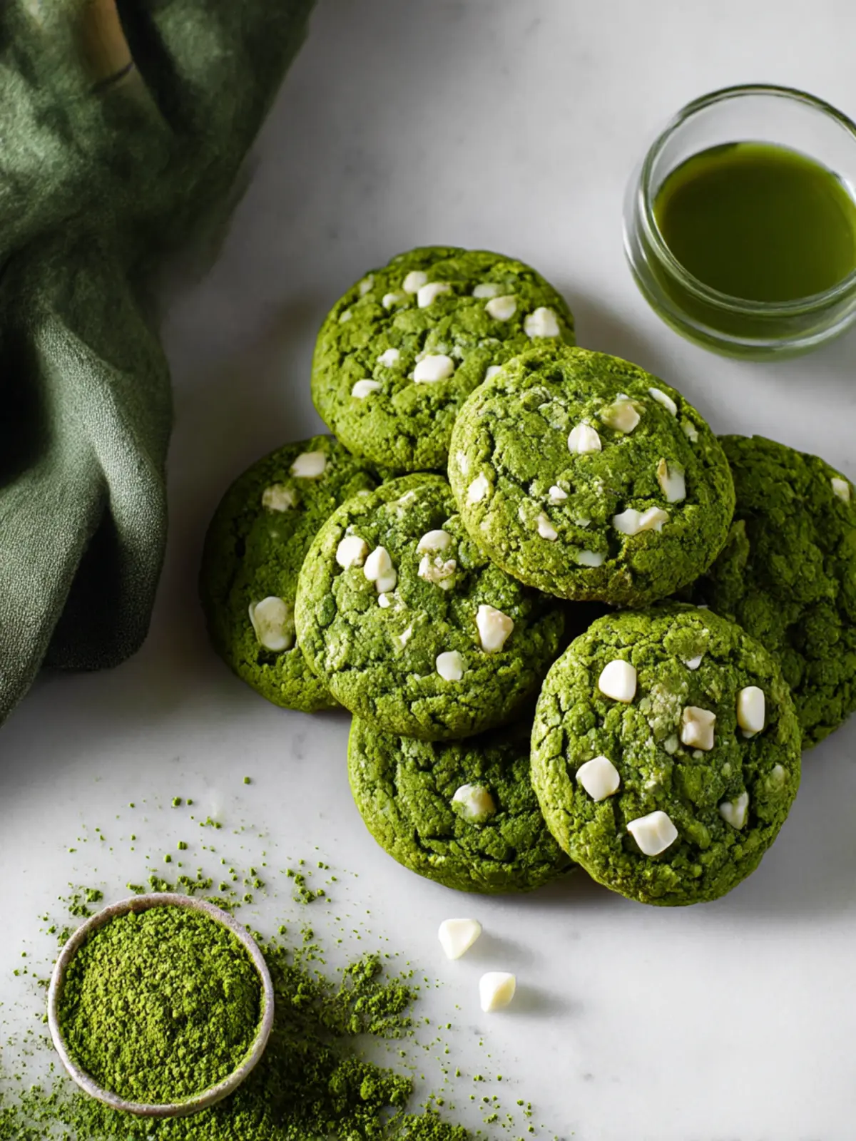 Delicious Matcha Cookies With White Chocolate You Can't Resist 3 Matcha Cookies With White Chocolate