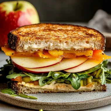 Irresistible Spicy Cheddar & Apple Fall Veggie Sandwich Recipe 10 Spicy Cheddar & Apple Fall Veggie Sandwich