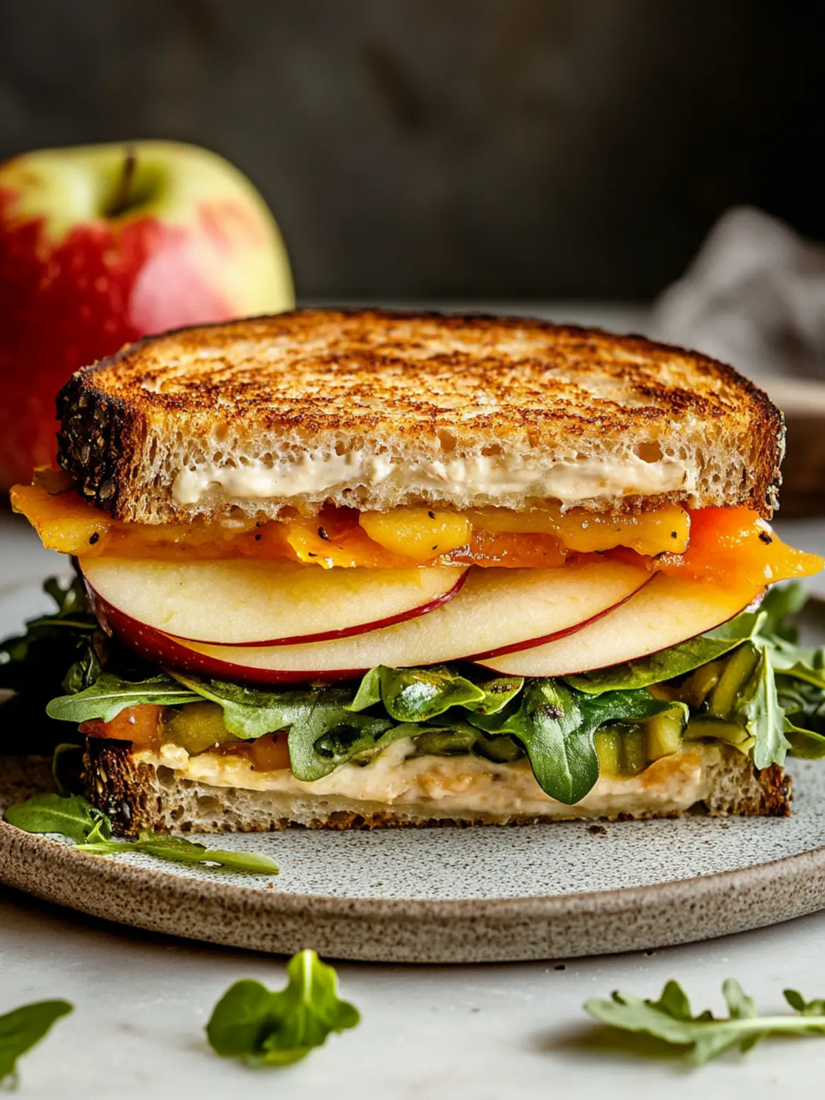 Irresistible Spicy Cheddar & Apple Fall Veggie Sandwich Recipe 5 Spicy Cheddar & Apple Fall Veggie Sandwich