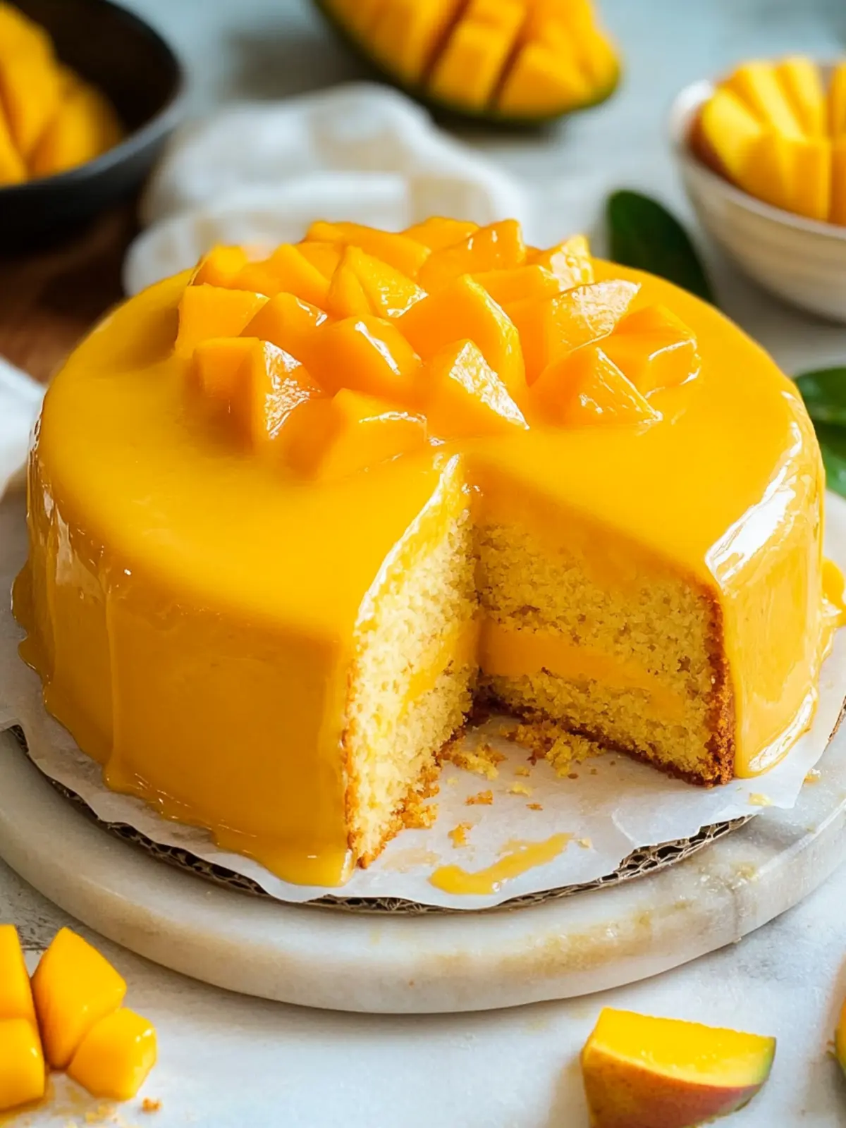 Irresistible Vegan Mango Cake That Everyone Will Love 4 Vegan Mango Cake