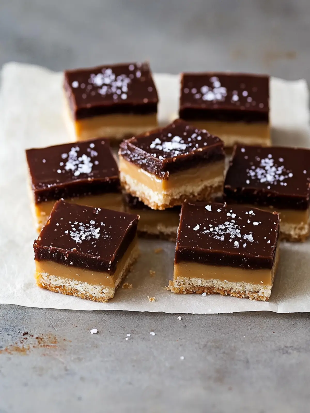 Indulge in Salted Tahini Caramel Millionaire Bars at Home 5 Salted Tahini Caramel Millionaire Bars