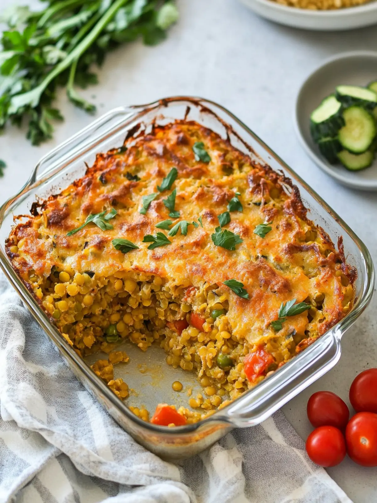 Delicious Veggie Lentil Bake That's Comfort Food Perfection 3 Veggie Lentil Bake
