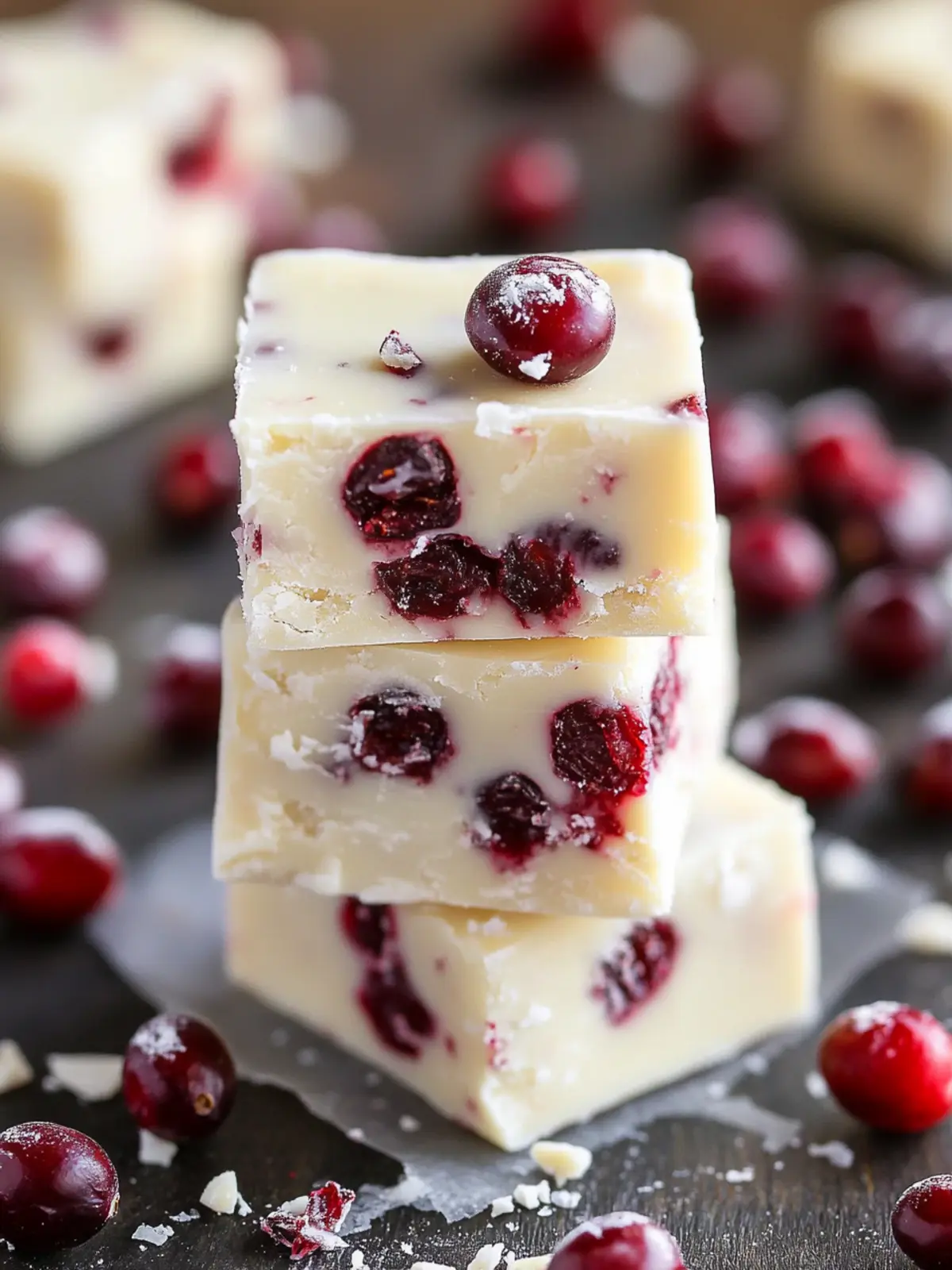 Decadent White Chocolate Cranberry Fudge You’ll Love 3 White Chocolate Cranberry Fudge