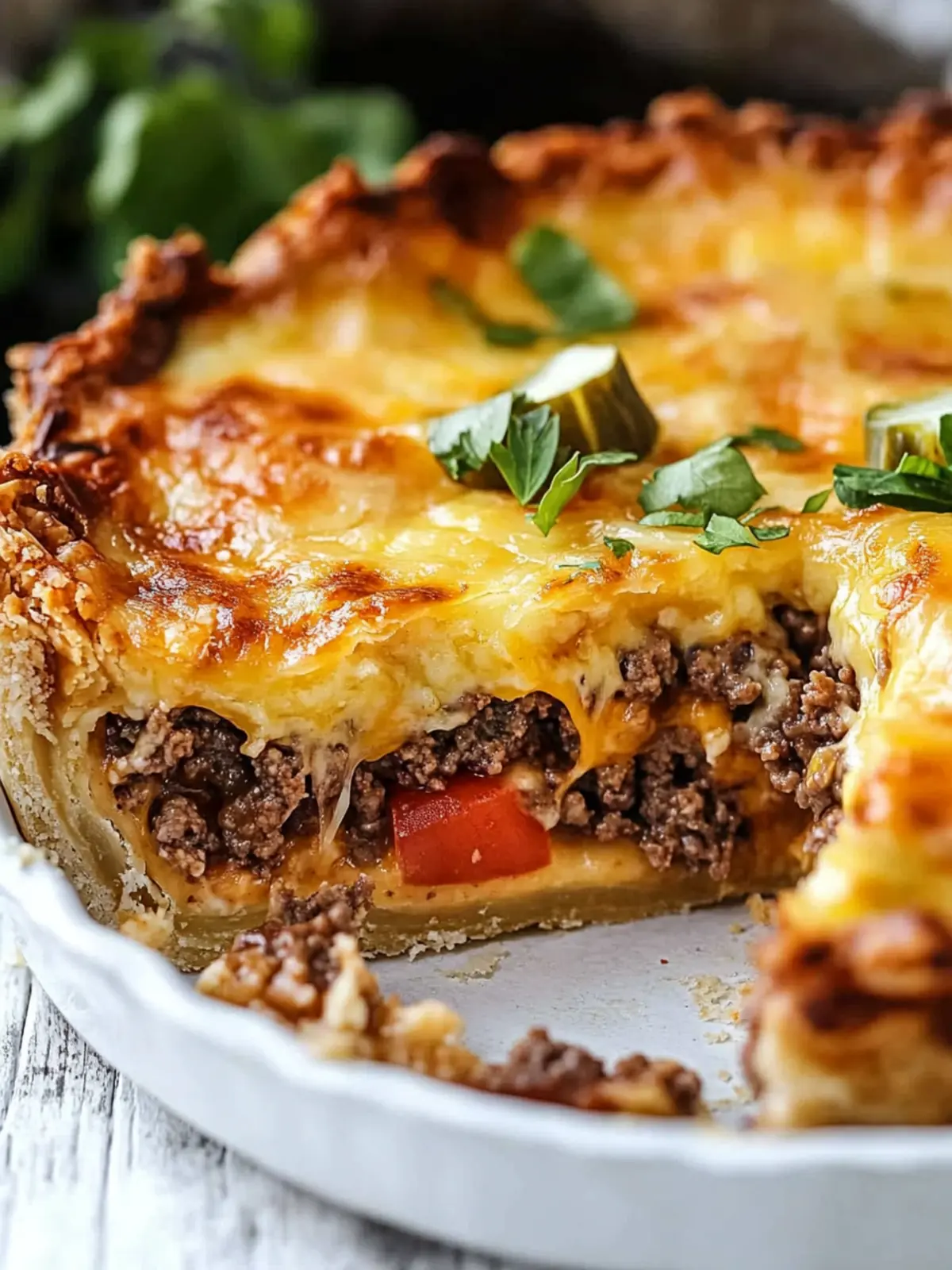Cheeseburger Pie: Delicious Twist on Comfort Food Bliss 4 Cheeseburger Pie