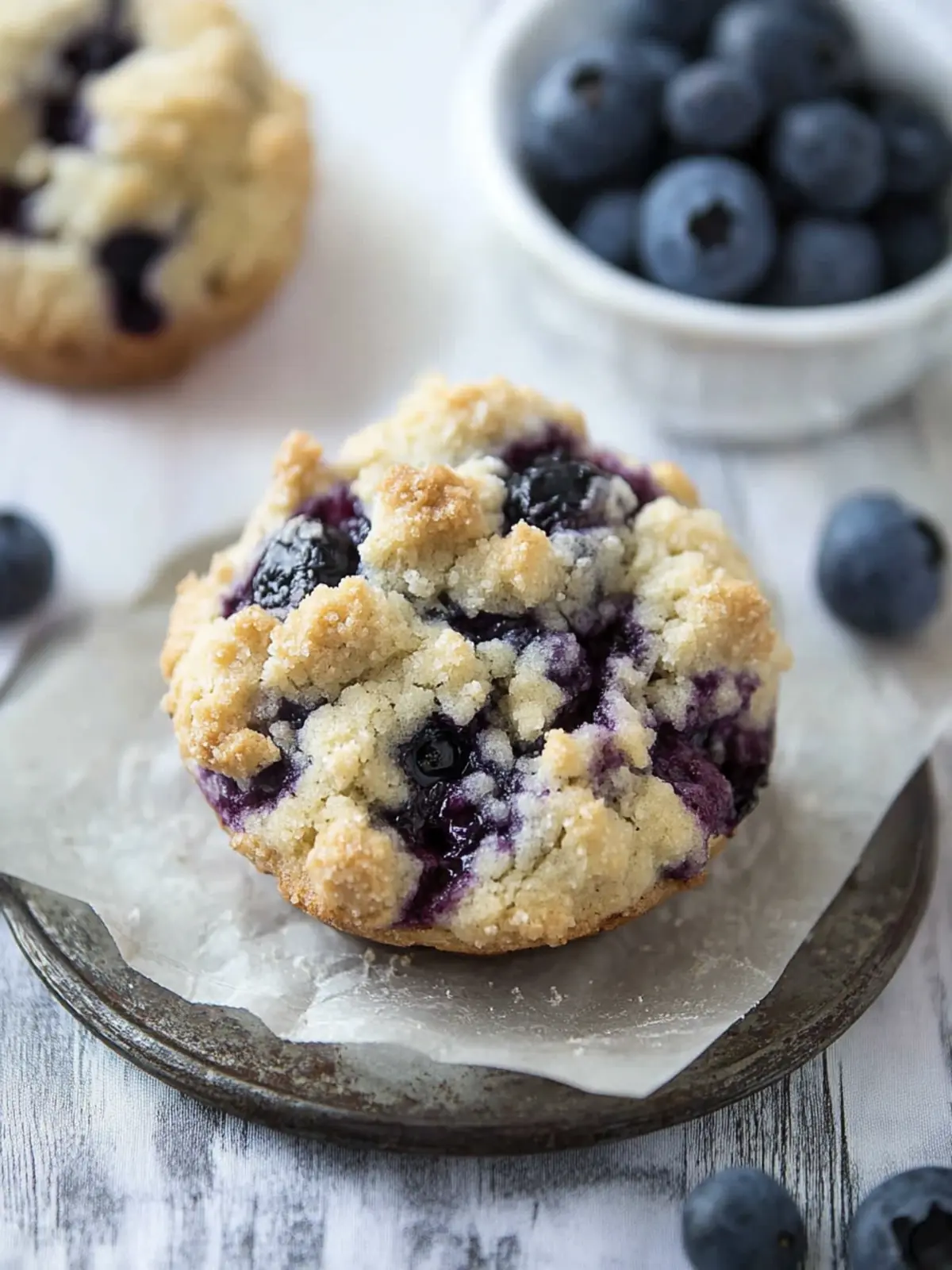 Crumbl Blueberry Muffin Cookies with Streusel Delight 5 Crumbl Blueberry Muffin Cookies with Streusel
