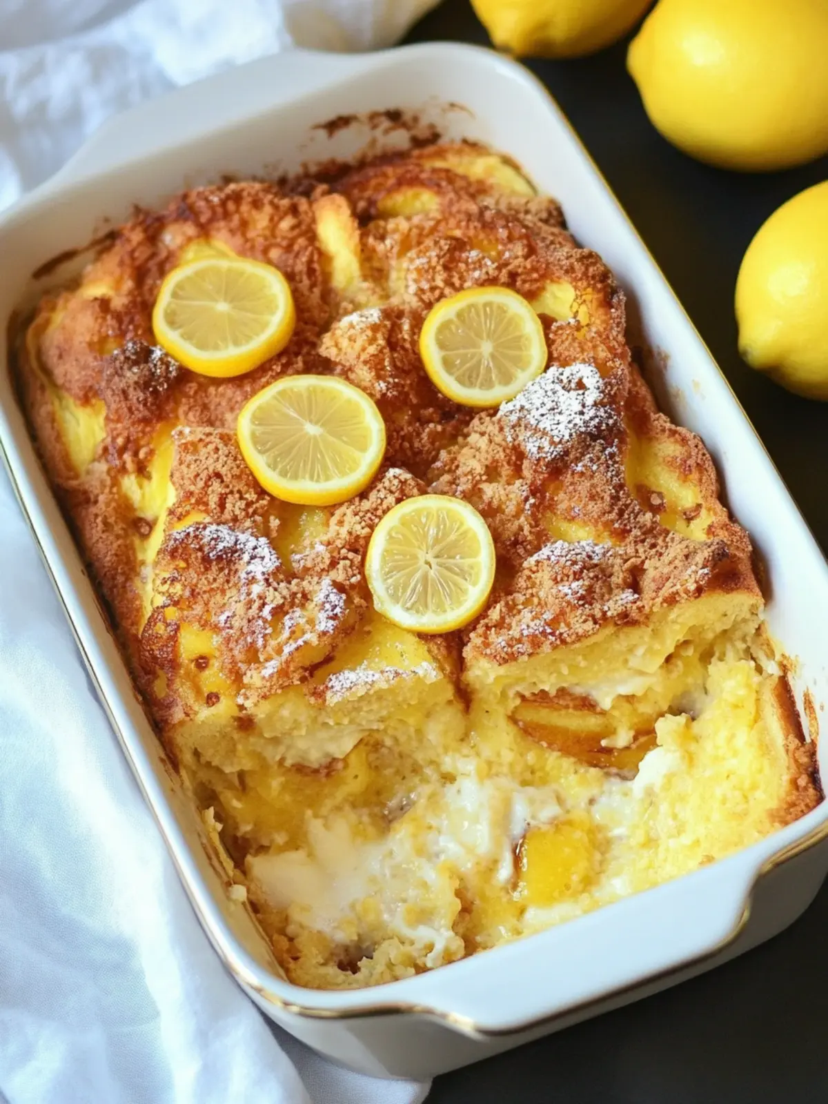 Lemon Cheesecake French Toast Casserole for Sweet Mornings 5 Lemon Cheesecake French Toast Casserole