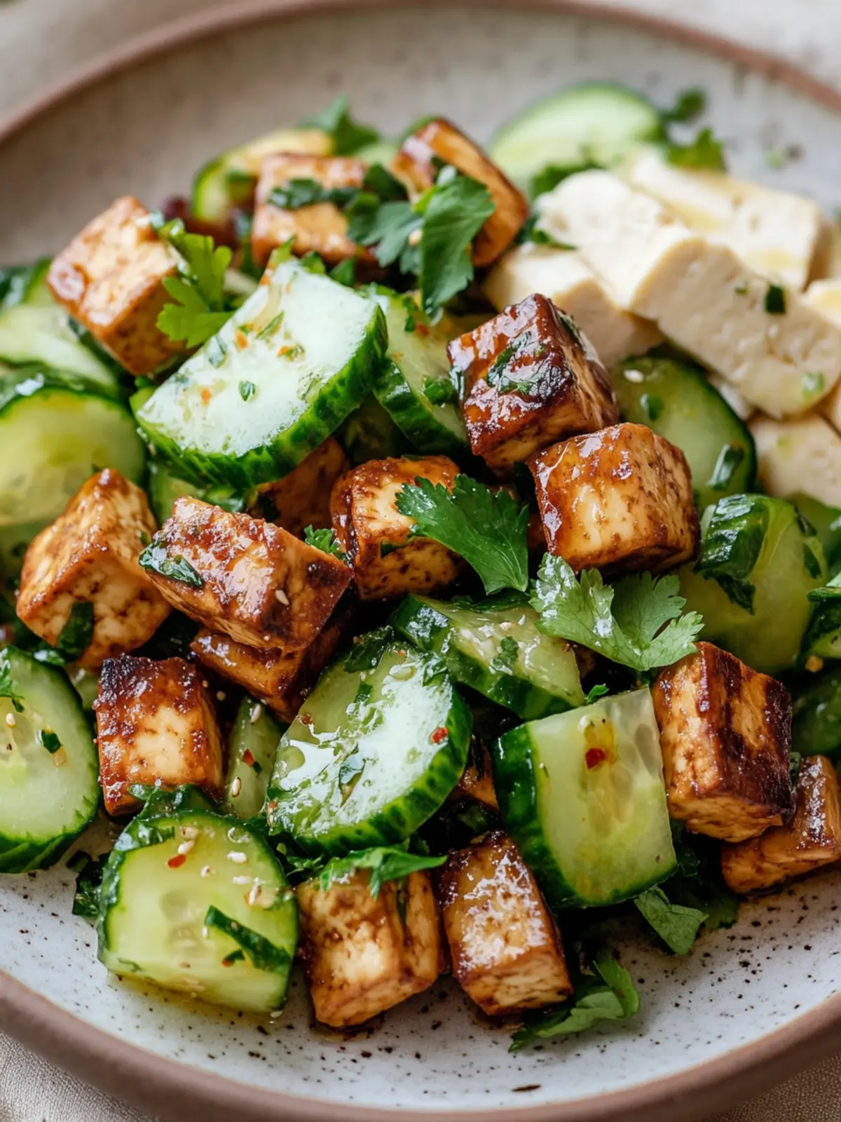 Lemon Glazed Cucumber Tofu Salad That Will Refresh Your Day 3 Lemon Glazed Cucumber Tofu Salad