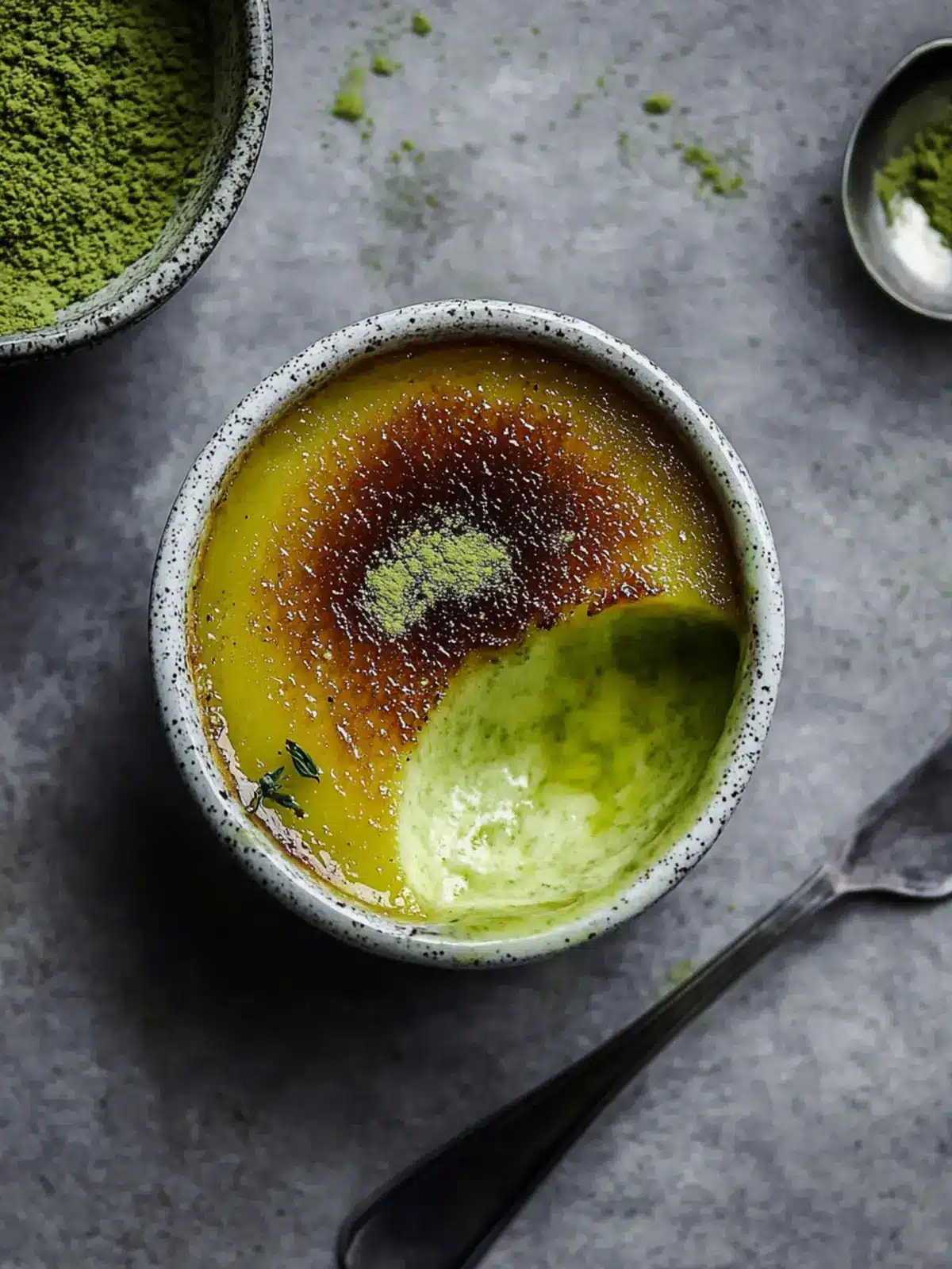Indulge in Creamy Matcha Creme Brulee for a Unique Treat 2 Matcha Creme Brulee