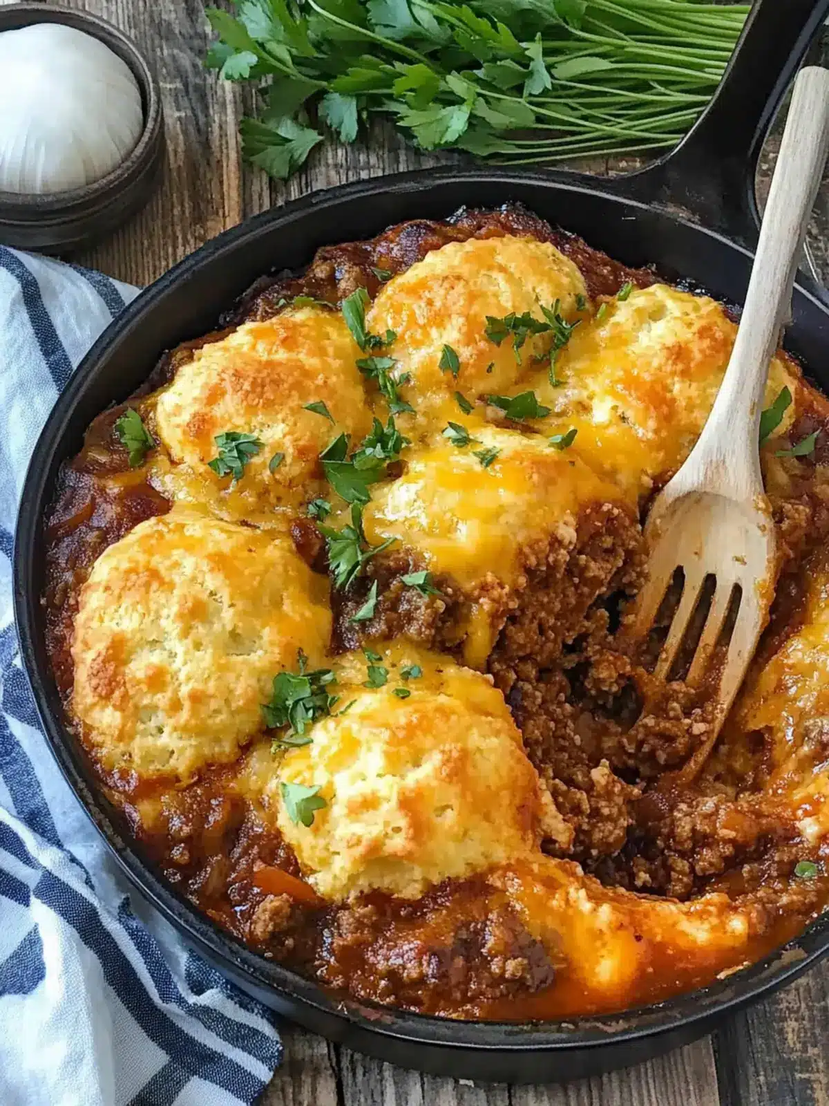 Ultimate Sloppy Joe Cheddar Bay Biscuit Casserole Delight 5 Sloppy Joe Cheddar Bay Biscuit Casserole