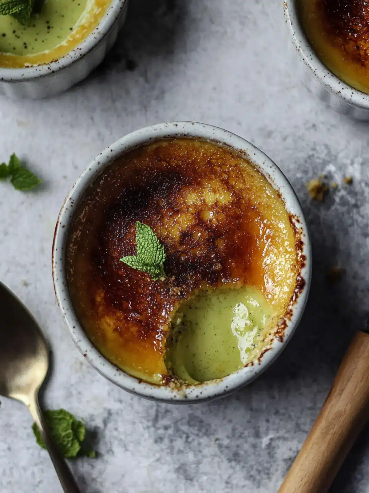 Indulge in Creamy Matcha Creme Brulee for a Unique Treat 3 Matcha Creme Brulee